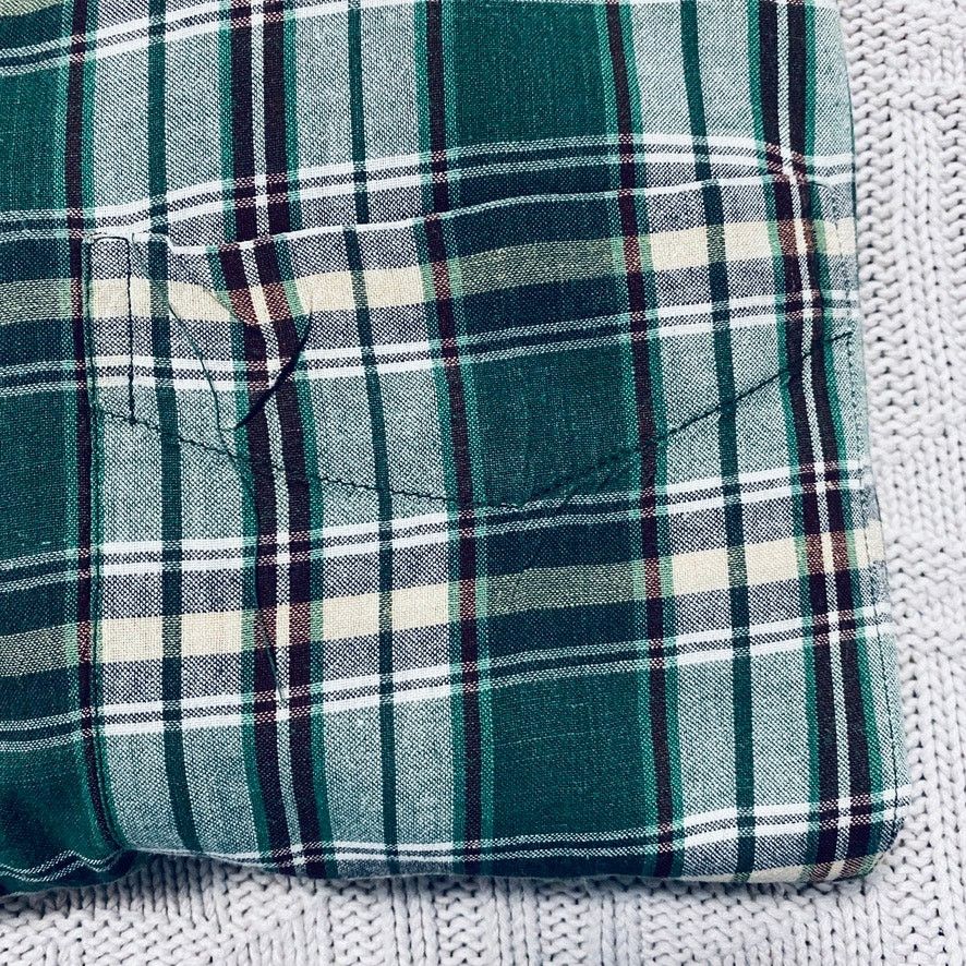 Brooks Brothers Brooks Brothers green plaid short sleeve button down Size US L / EU 52-54 / 3 - 5 Thumbnail