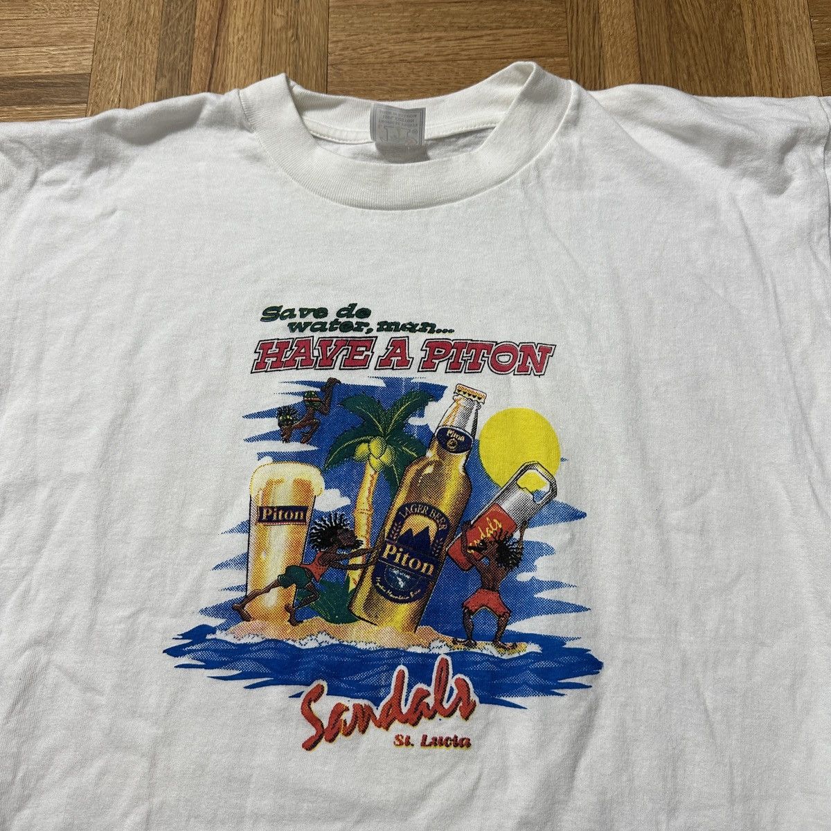 Vintage Vintage Piton beer tee Size US L / EU 52-54 / 3 - 3 Thumbnail