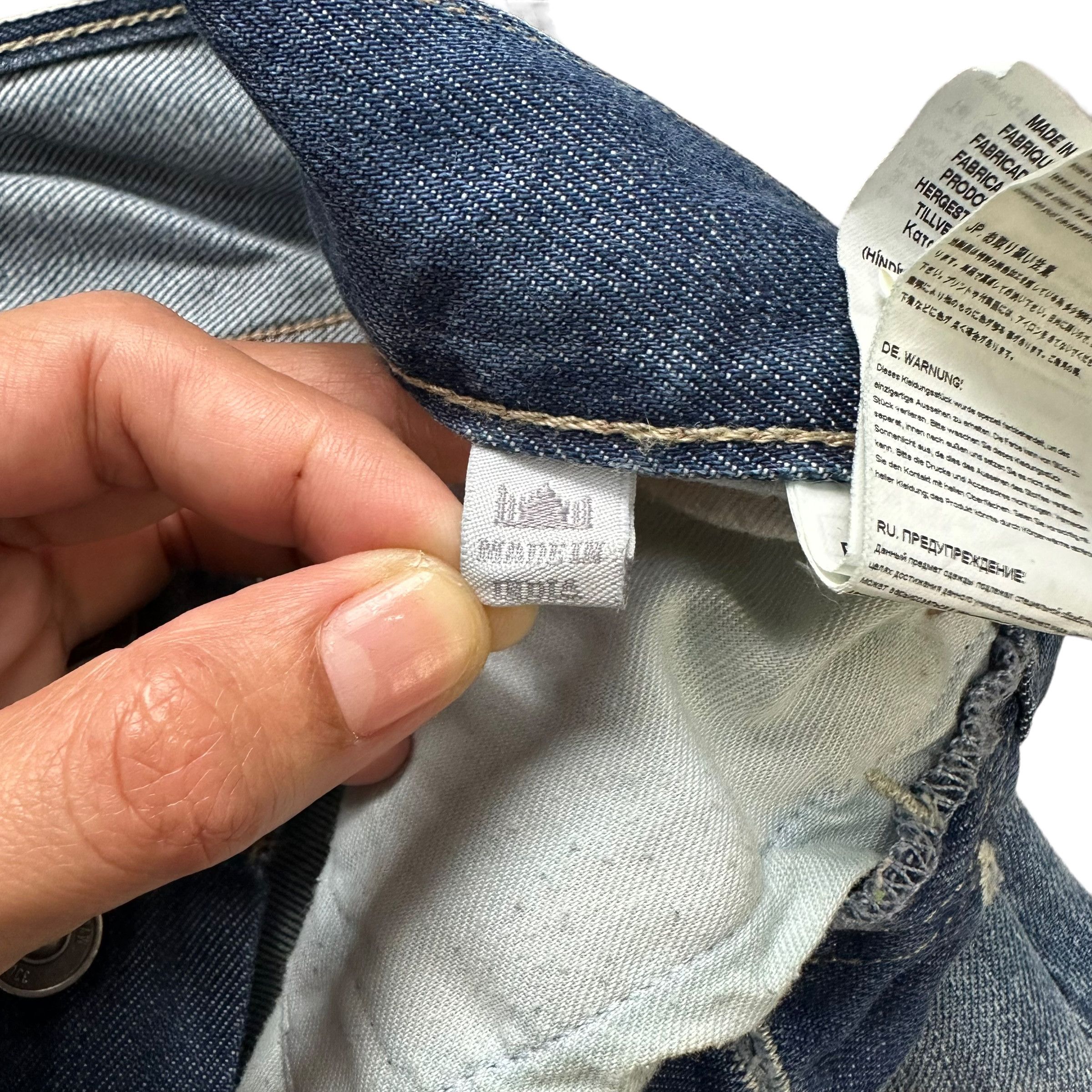 G-Star 3301 by G Star Raw Fly Button Distressed Denim Pant #9110-57 Size US 29 - 12 Thumbnail
