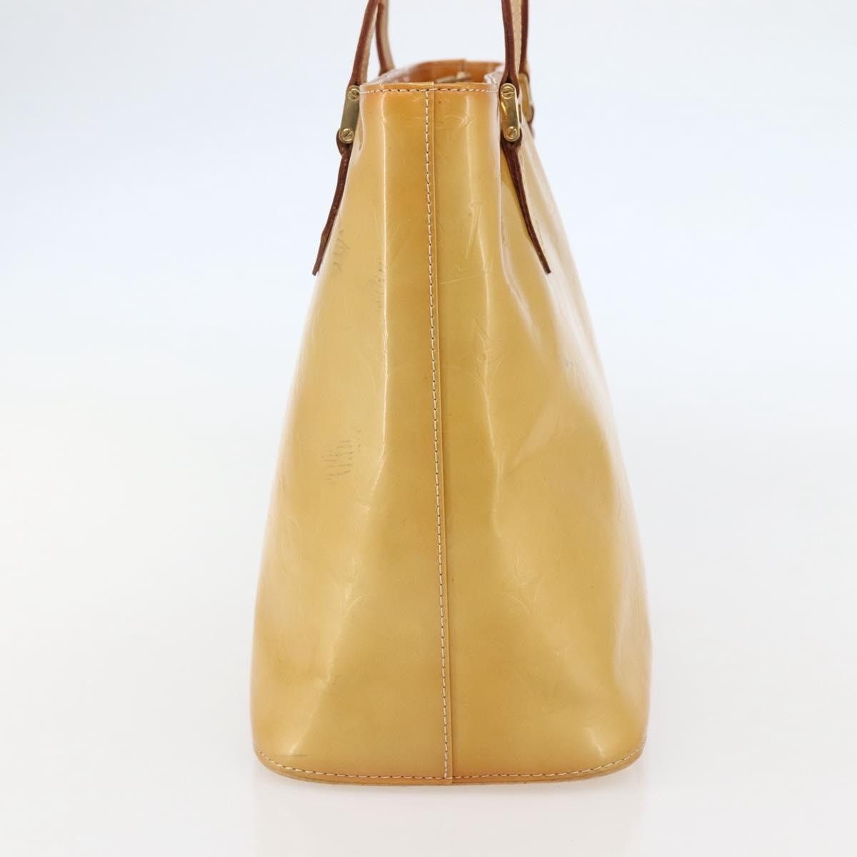 Louis Vuitton LOUIS VUITTON Monogram Vernis Houston Hand Bag Beige M91004 Size ONE SIZE - 5 Thumbnail
