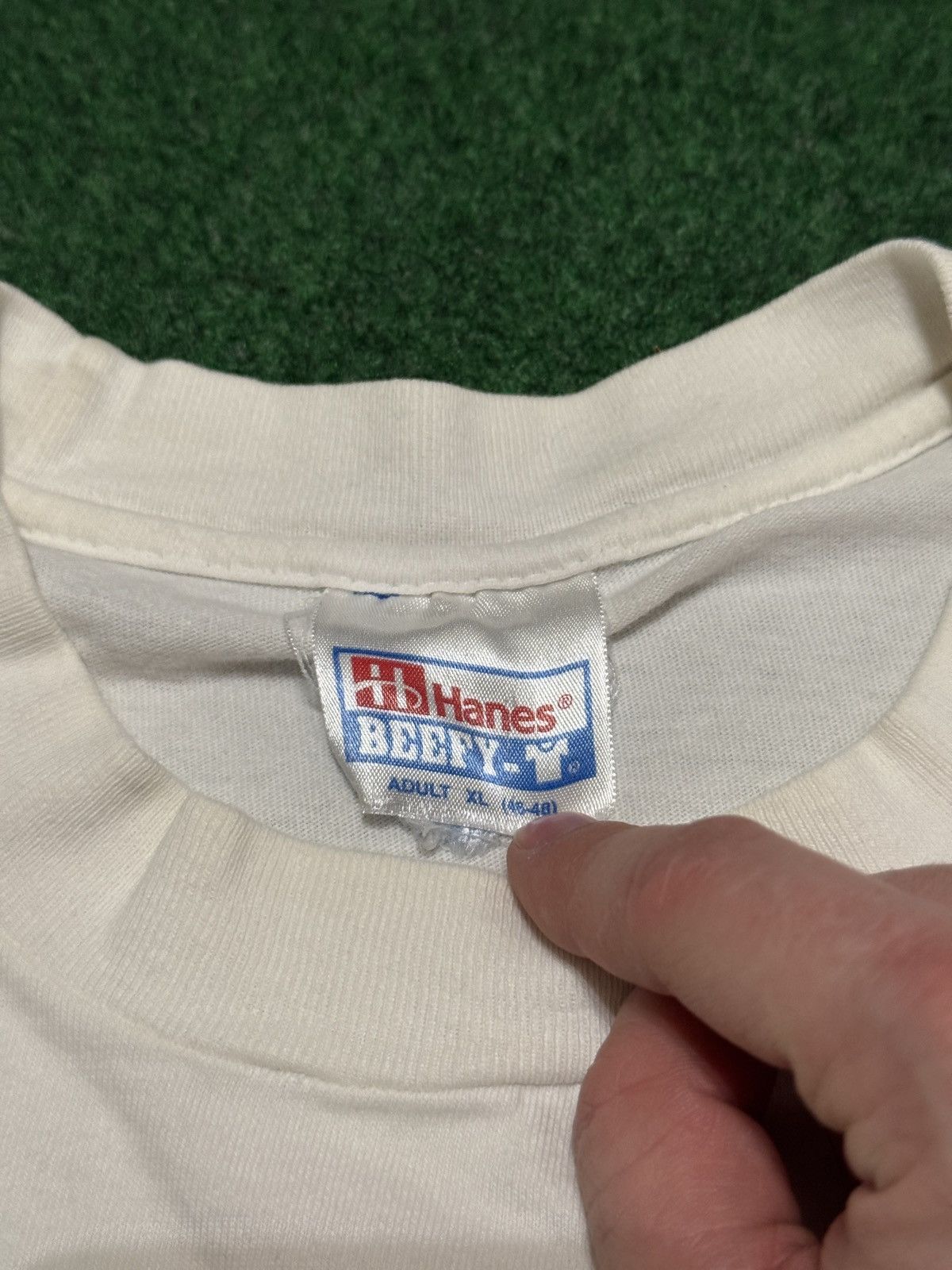 Hanes Vintage Dallas Airshow 90s Airplane Fina XL T Shirt Size US XL / EU 56 / 4 - 3 Thumbnail