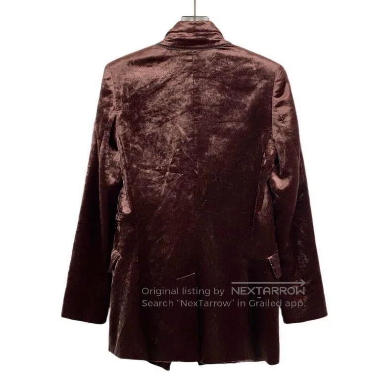 Brunello Cucinelli Brunello Cucinelli Burgundy Velvet Blazer. Size US S / EU 44-46 / 1 - 2 Thumbnail