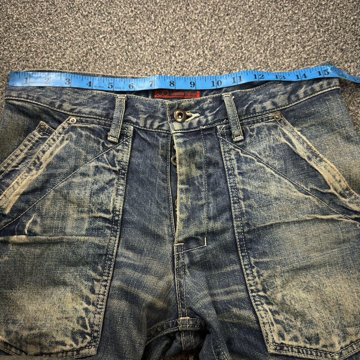 KOJIMA GENES Japanese Heavy Vintage Johnbull Kojima Japan Workwear Denim Size US 31 - 15 Thumbnail