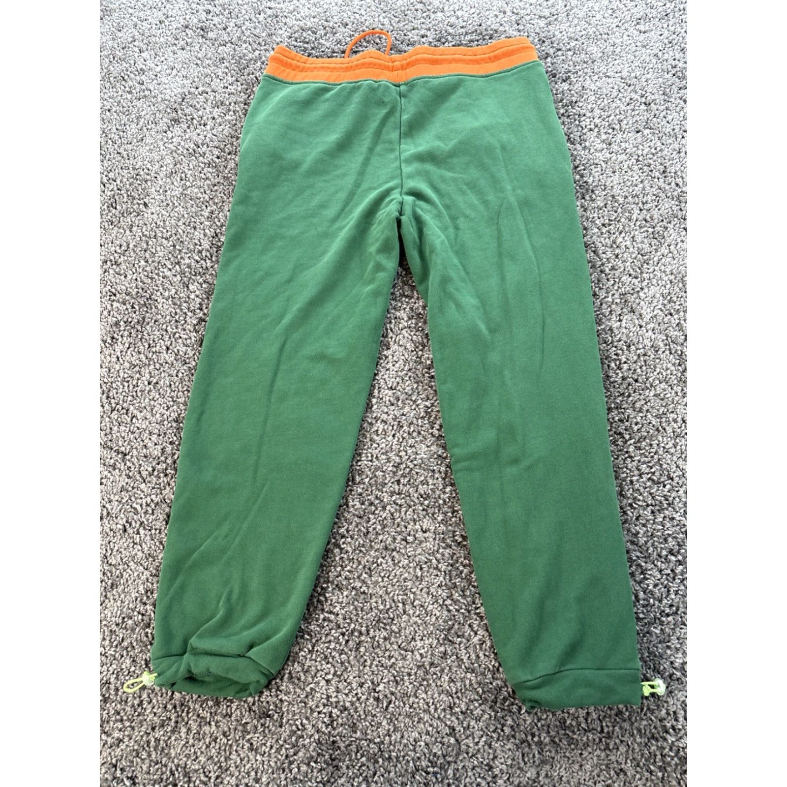 Vintage Sia Collective Track Pants Mens L Green Sweatpants Zip Pockets Ankles Broccoli Size US 33 - 6 Thumbnail