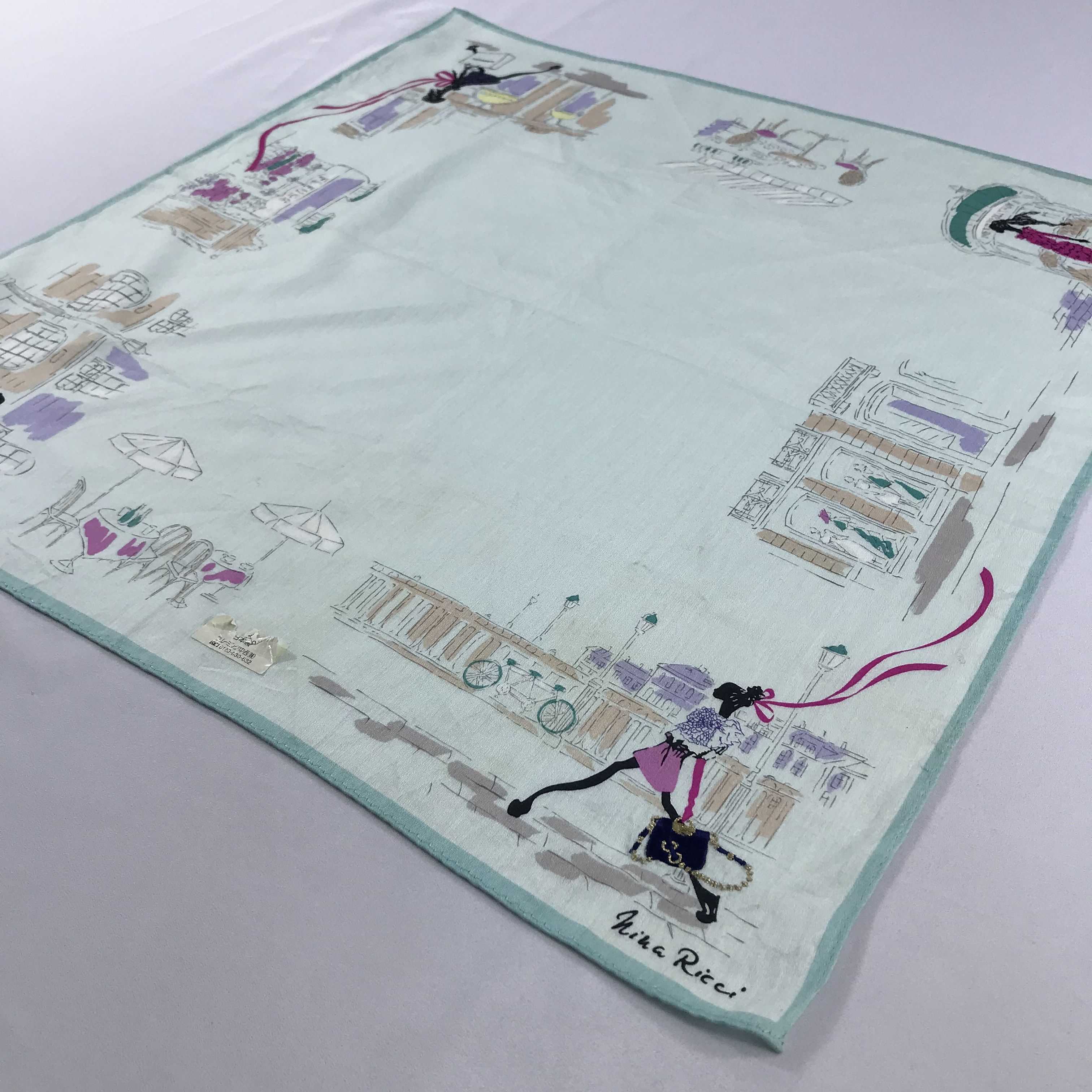 Nina Ricci × Vintage Nina Ricci Bandana / Handkerchief / Neckerchief - S2266 Size ONE SIZE - 2 Thumbnail