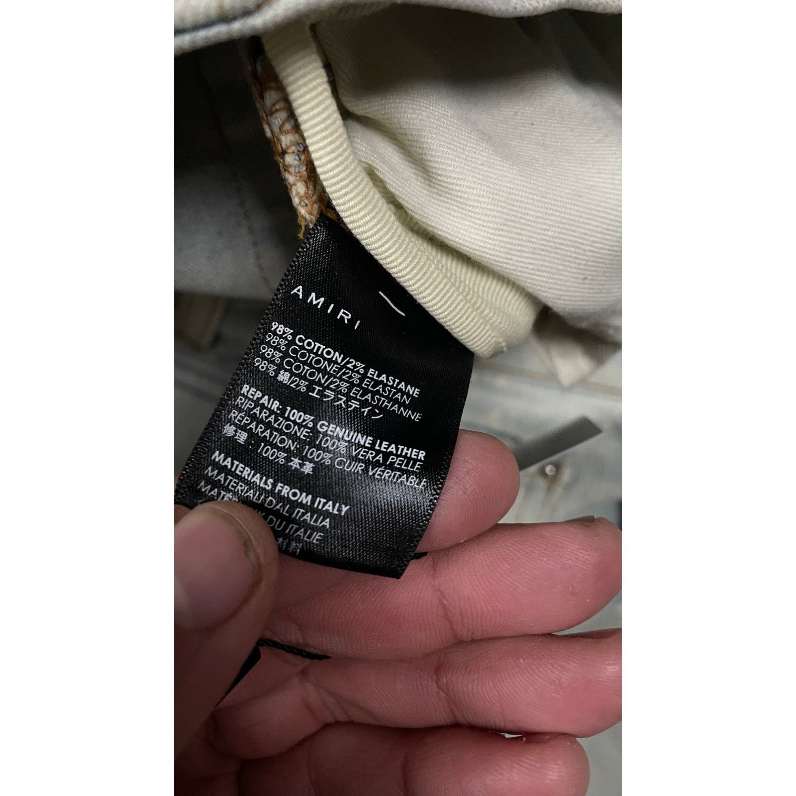 Amiri Amiri Jeans Star Bleached Used 34 Size US 34 / EU 50 - 3 Thumbnail