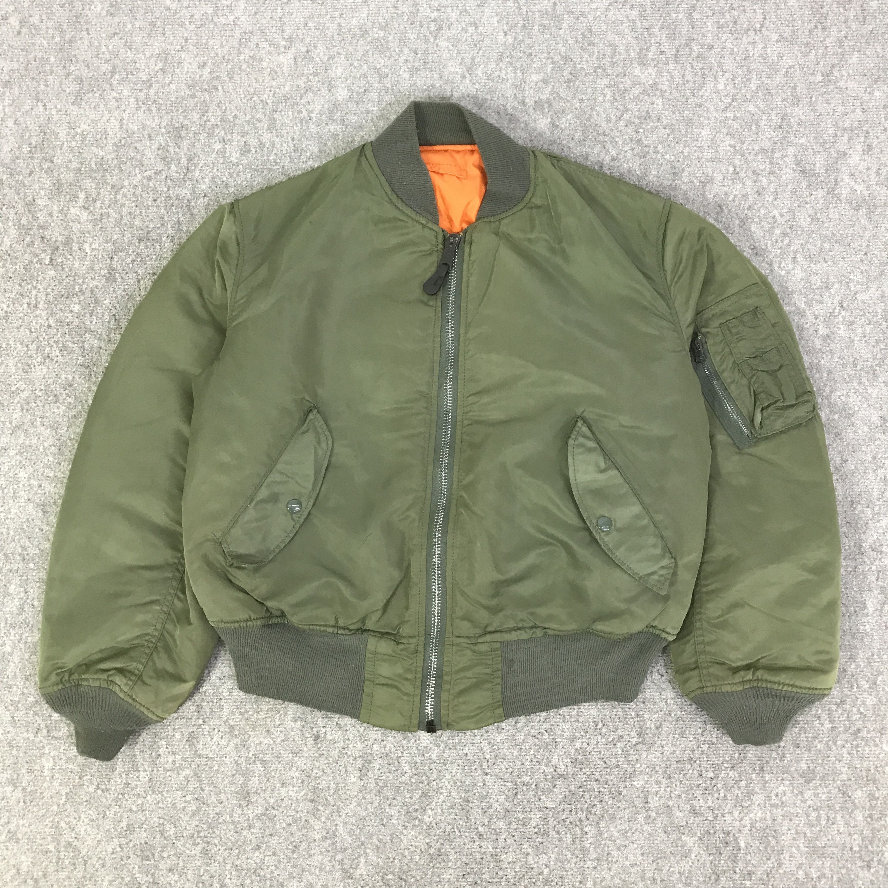 Alpha Industries 90S ALPHA INDUSTRIES BOMBERS JACKET K97B15 Size US M / EU 48-50 / 2 - 1 Thumbnail