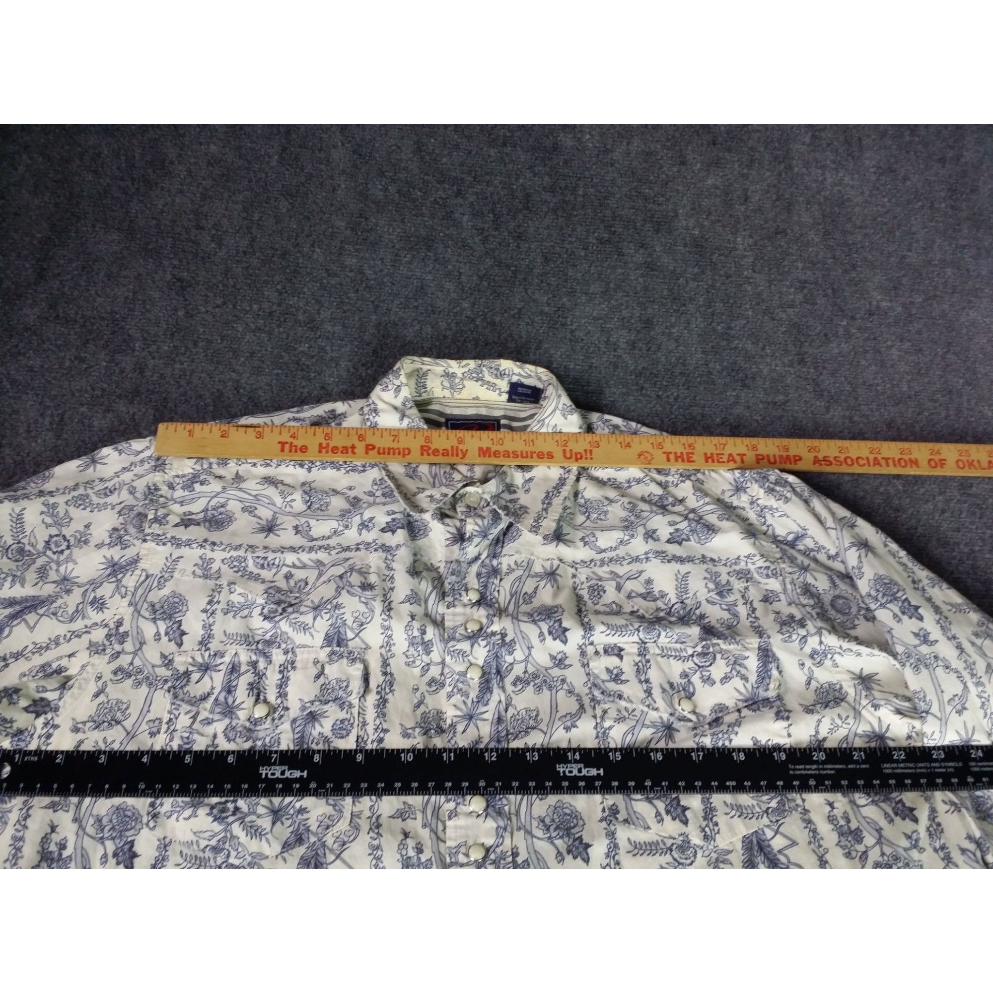Roper Roper Pearl Snap Button Up Shirt Men Sz XL French Country To Size US XL / EU 56 / 4 - 4 Thumbnail