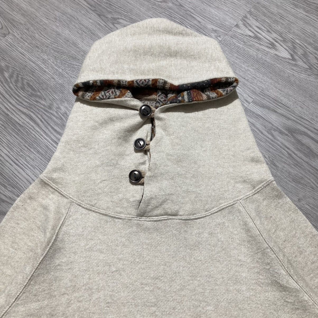 20471120 2000s Back Number Unique Pullover Hoodie Cream Kapital Style Size US S / EU 44-46 / 1 - 3 Thumbnail