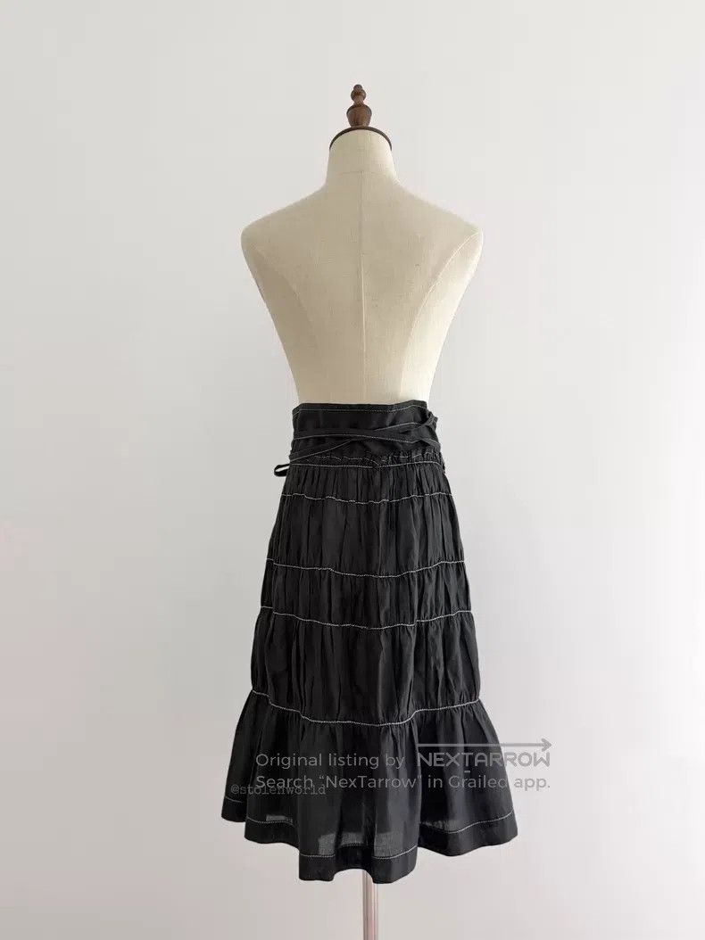 Comme des Garcons Comme Des Garcons size F Gathered Tie Wrap Skirt Size 22" - 8 Thumbnail