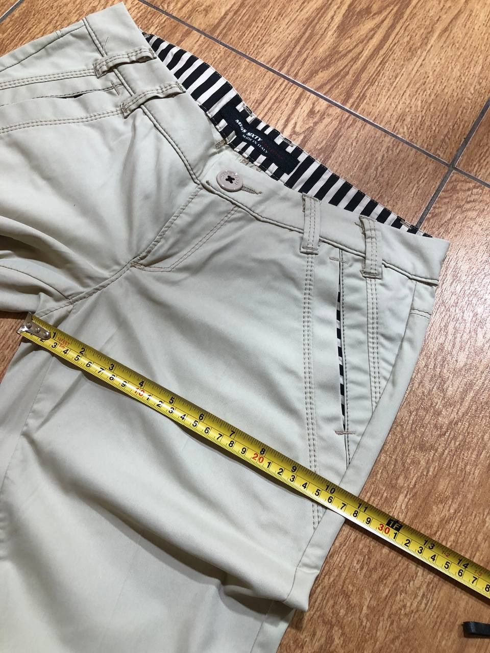 Miss Sixty VINTAGE Miss Sixty Beige Ladies Trousers flared pants Y2K, Size 28" / US 6 / IT 42 - 9 Thumbnail