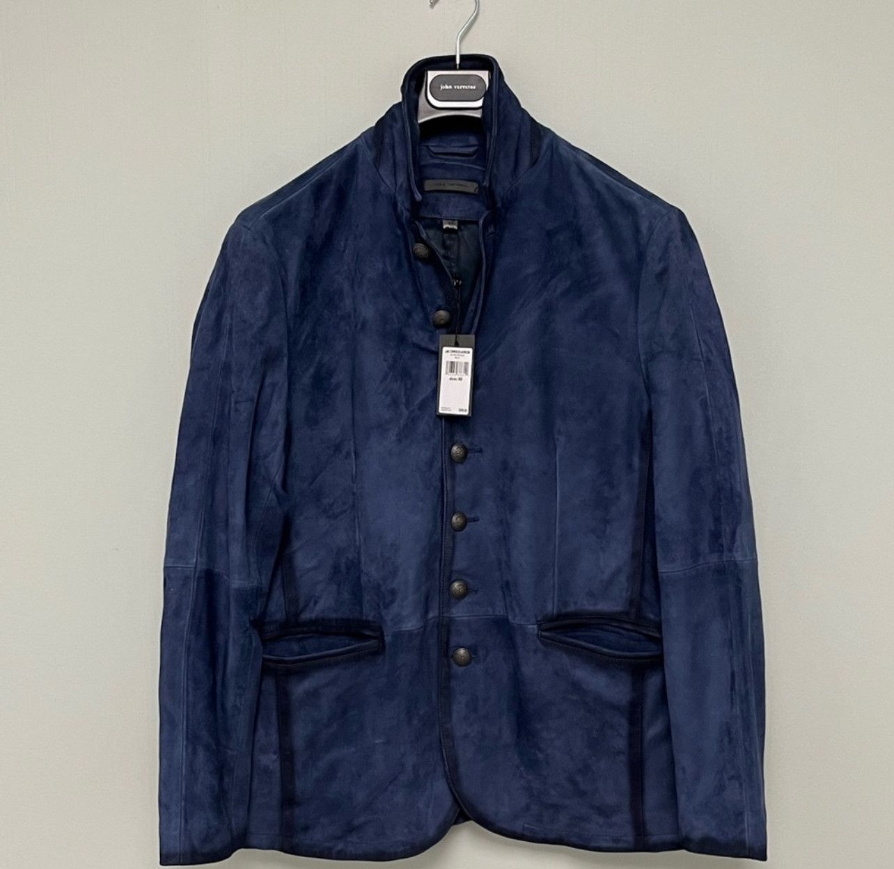 John Varvatos John Varvatos navy blue suede jacket Size US M / EU 48-50 / 2 - 3 Thumbnail