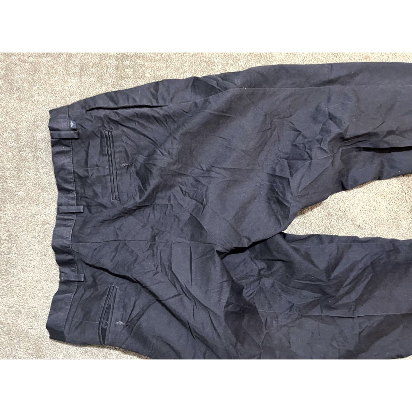 Dockers VINTAGE Dockers Classic Fit Pleated Chino Pants Men 36x34 Navy Blue Size US 36 / EU 52 - 4 Thumbnail