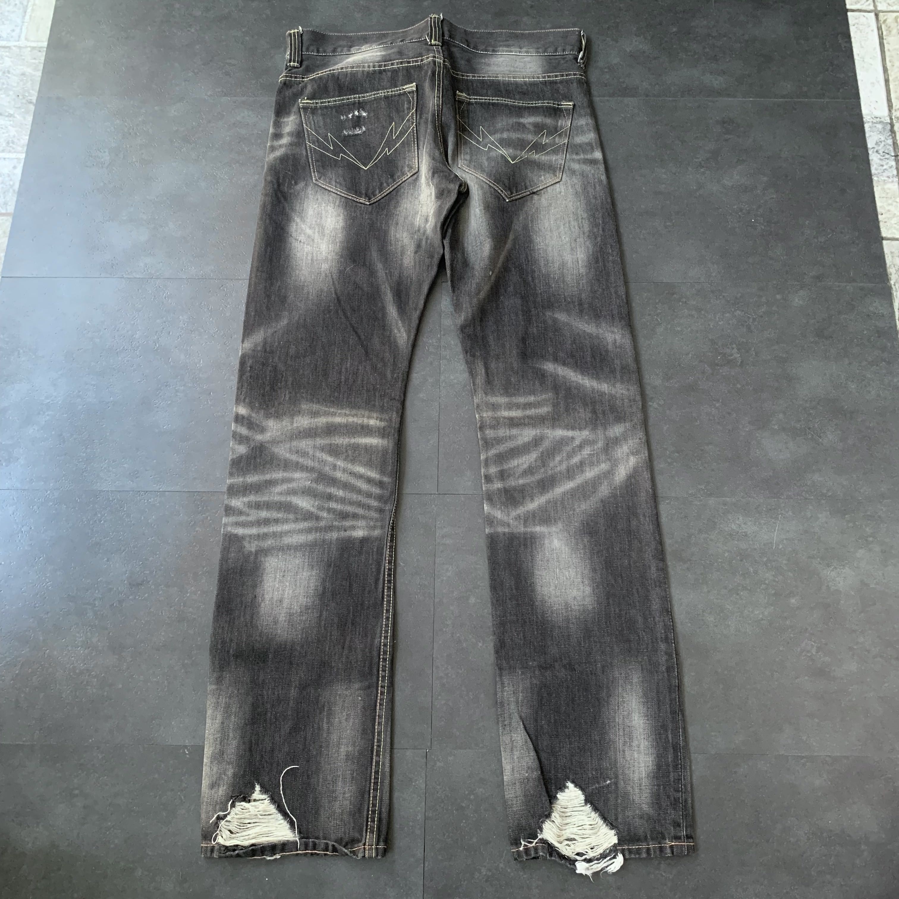 Japanese Brand Hardly Ever's Faded Denim Selvedge Pants Size US 36 / EU 52 - 2 Thumbnail