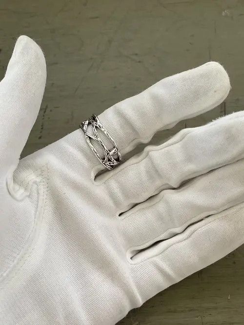 Ring Of Fire Barbed Wire Gothic Ring Size ONE SIZE - 3 Thumbnail