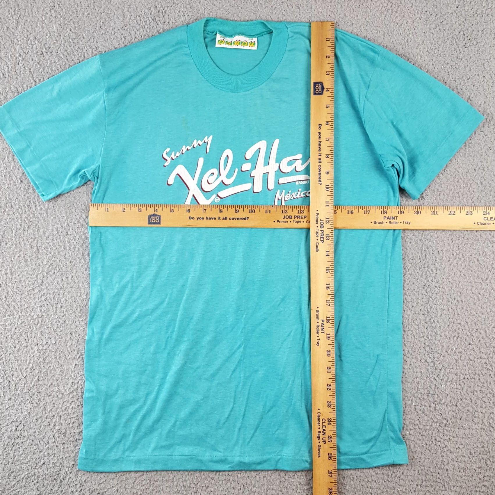 Vintage Vintage 80s Sunny Xel-Ha Mexico Sz Small Blue Beach Travel Single Stitch T Shirt Size US S / EU 44-46 / 1 - 8 Thumbnail