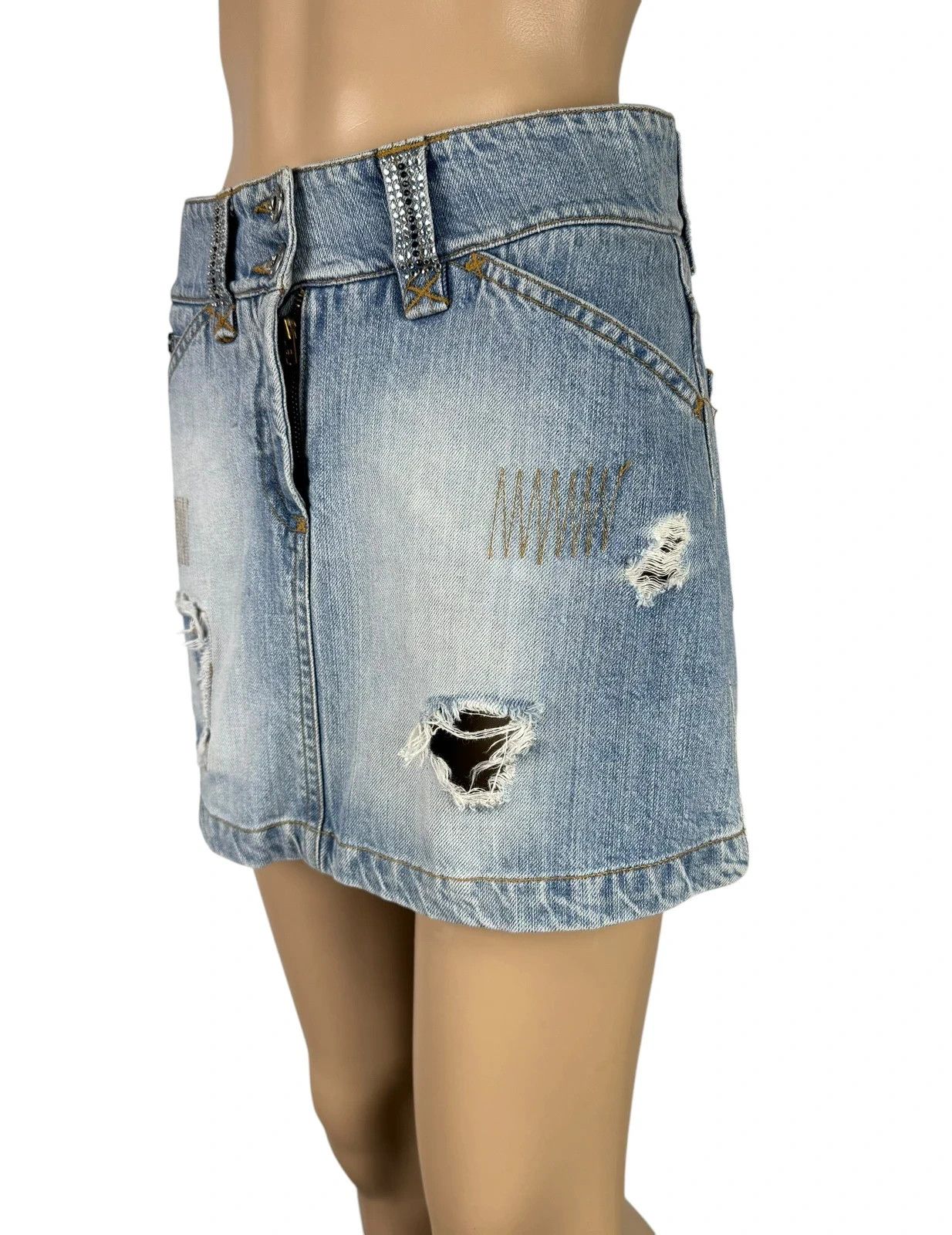 Dolce & Gabbana D&G Vintage Mini Skirt Denim size XS Size 26" / US 2 / IT 38 - 9 Thumbnail
