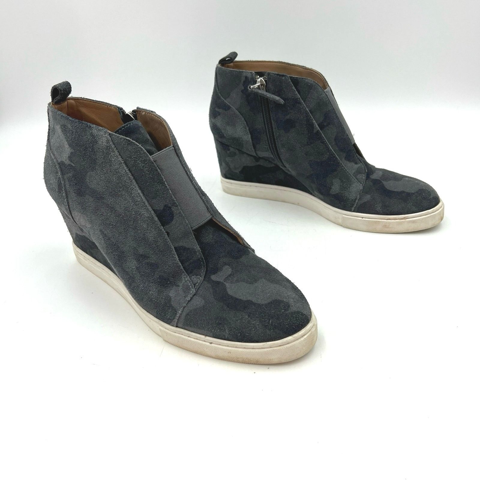 Other Linea Paolo Felicia Wedge Sneaker Gray Camo Grailed