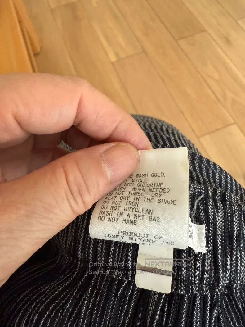Issey Miyake Issey Miyake size:1 Black Cotton Blend Pants Size 31" - 4 Thumbnail