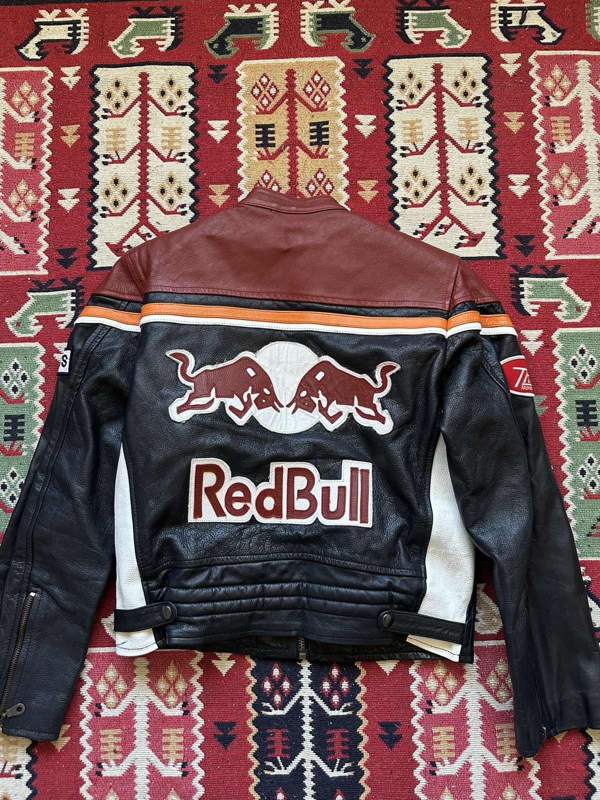 Vintage Crazy Vintage Red Bull Leather Jacket Size S / US 4 / IT 40 - 6 Thumbnail