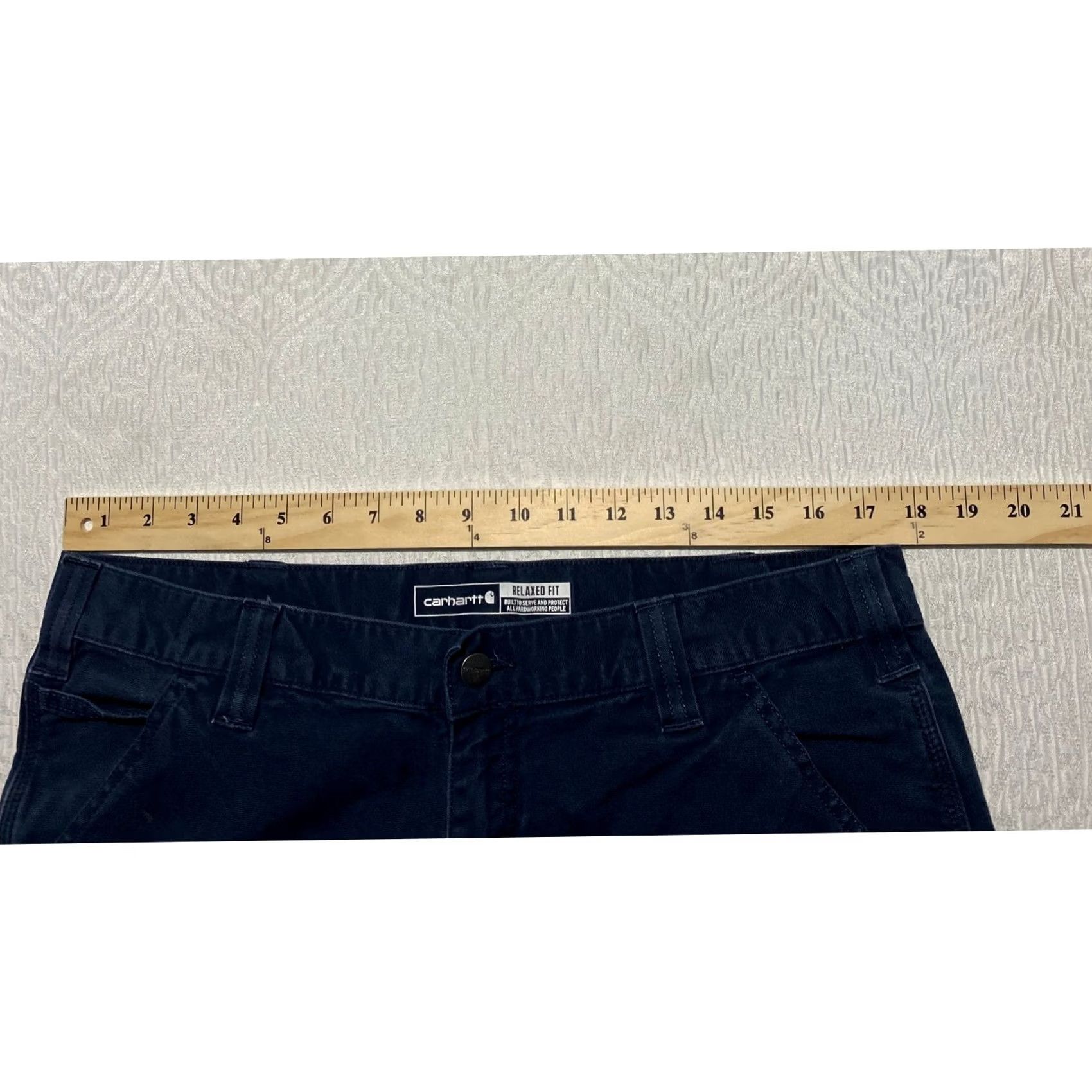 Carhartt Carhartt Mens Rugged Flex Canvas Cargo Work Pants Navy 34x28 BN3574-M Size US 34 / EU 50 - 3 Thumbnail