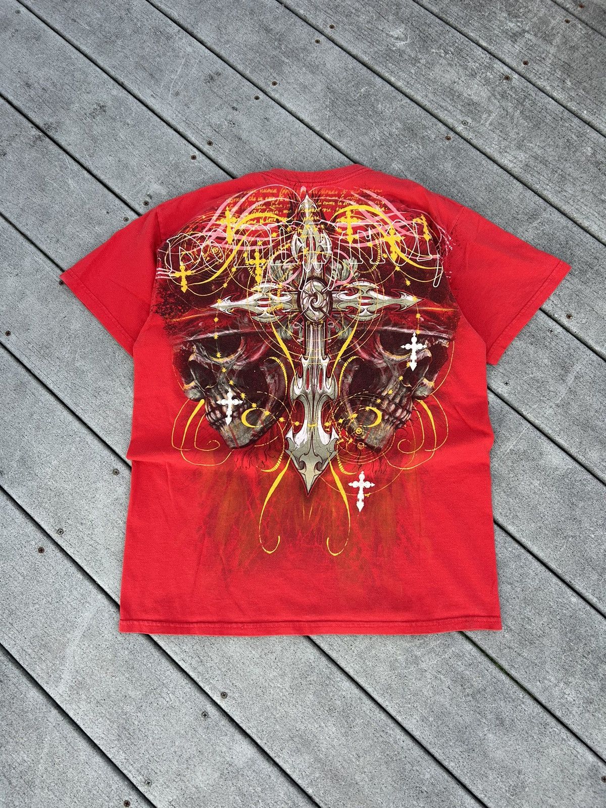 Affliction × Vintage Y2K Affliction style AOP shirt Size US M / EU 48-50 / 2 - 1 Thumbnail
