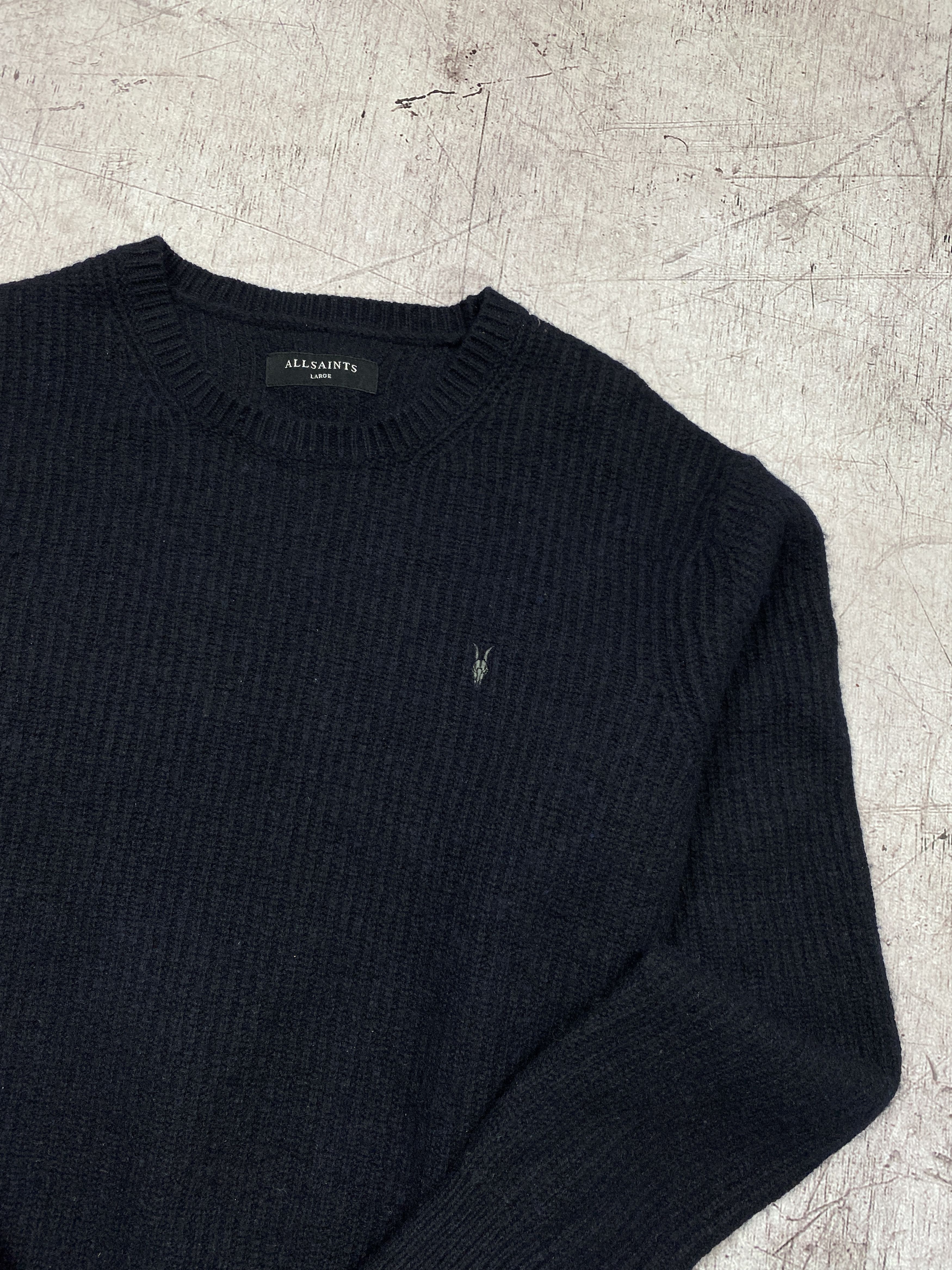 Allsaints × Vintage Allsaints Lymore Vintage Crew Neck Wool Knit Sweater y2k Size US L / EU 52-54 / 3 - 2 Thumbnail