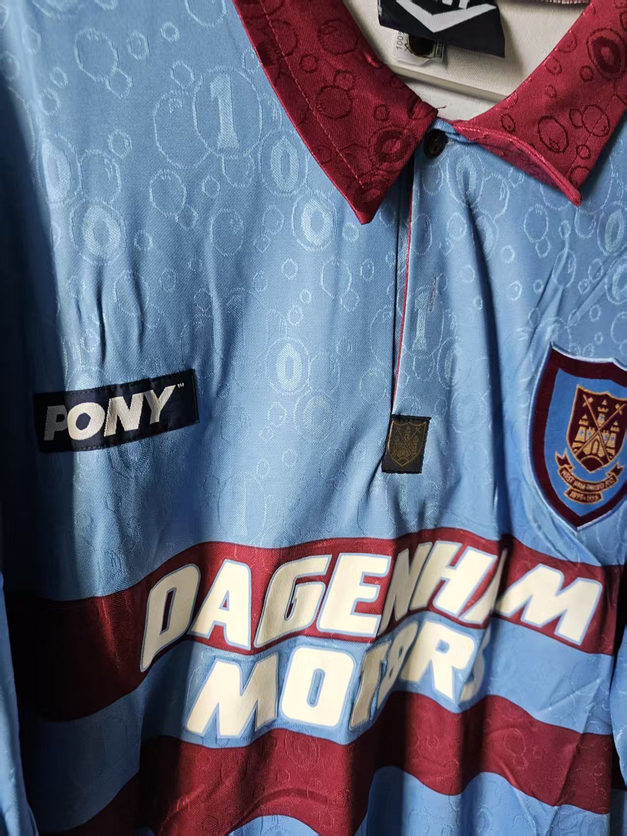 Other 1995 1997 West Ham United Soccer Jersey Size US L / EU 52-54 / 3 - 2 Thumbnail