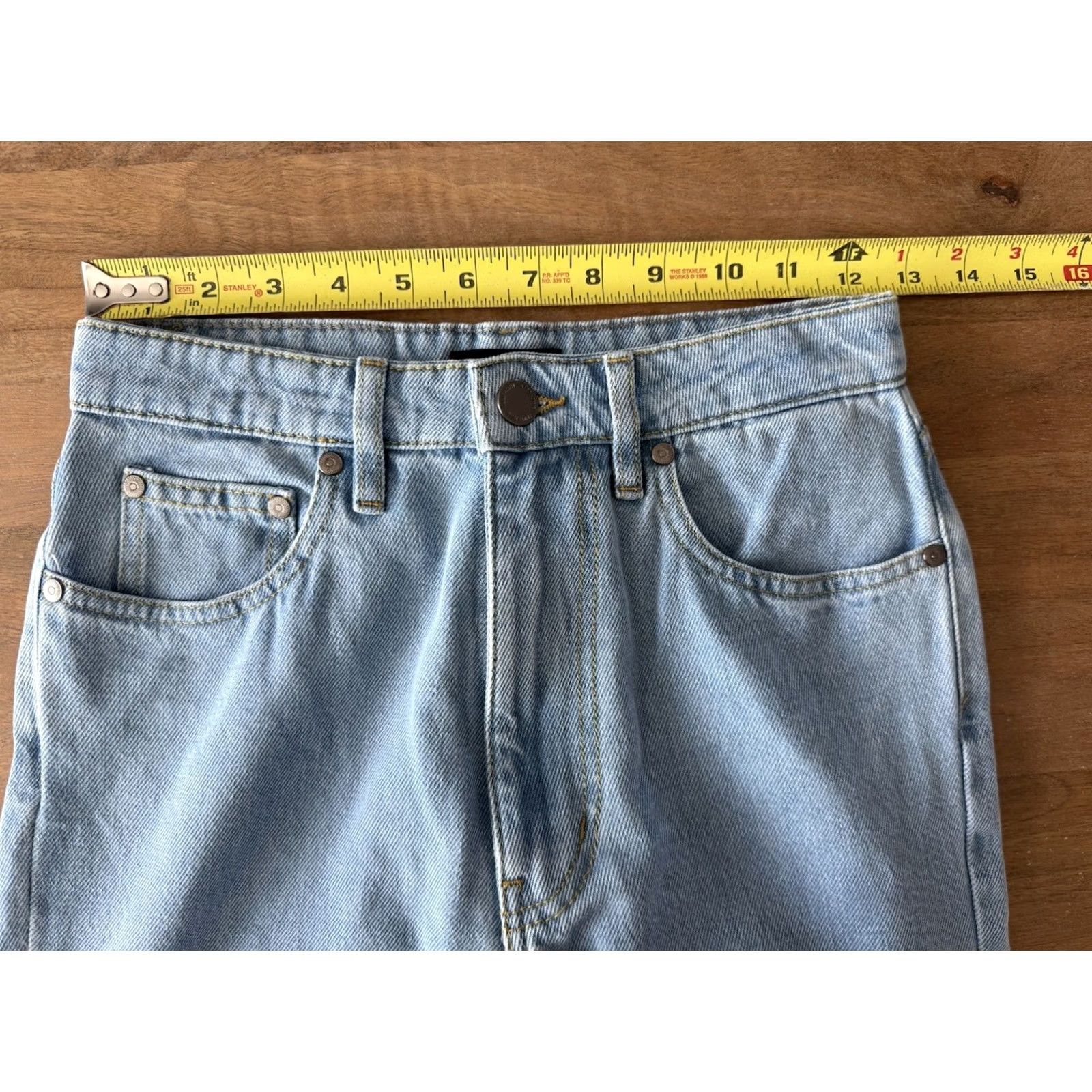Vintage Saint + Sofia Jeans Women’s Size 24 Light Wash High Rise Denim Tapered 5-Pocket Blue 100% Cotton Regular Rise Jeans Womens Size 42" / US 20 - 7 Thumbnail