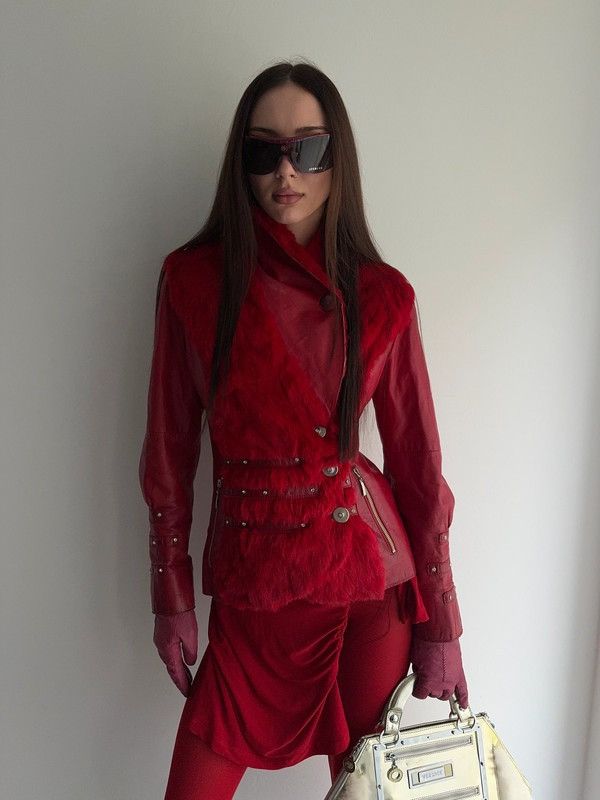 Vintage Real fur jacket and leather Size S / US 4 / IT 40 - 3 Thumbnail