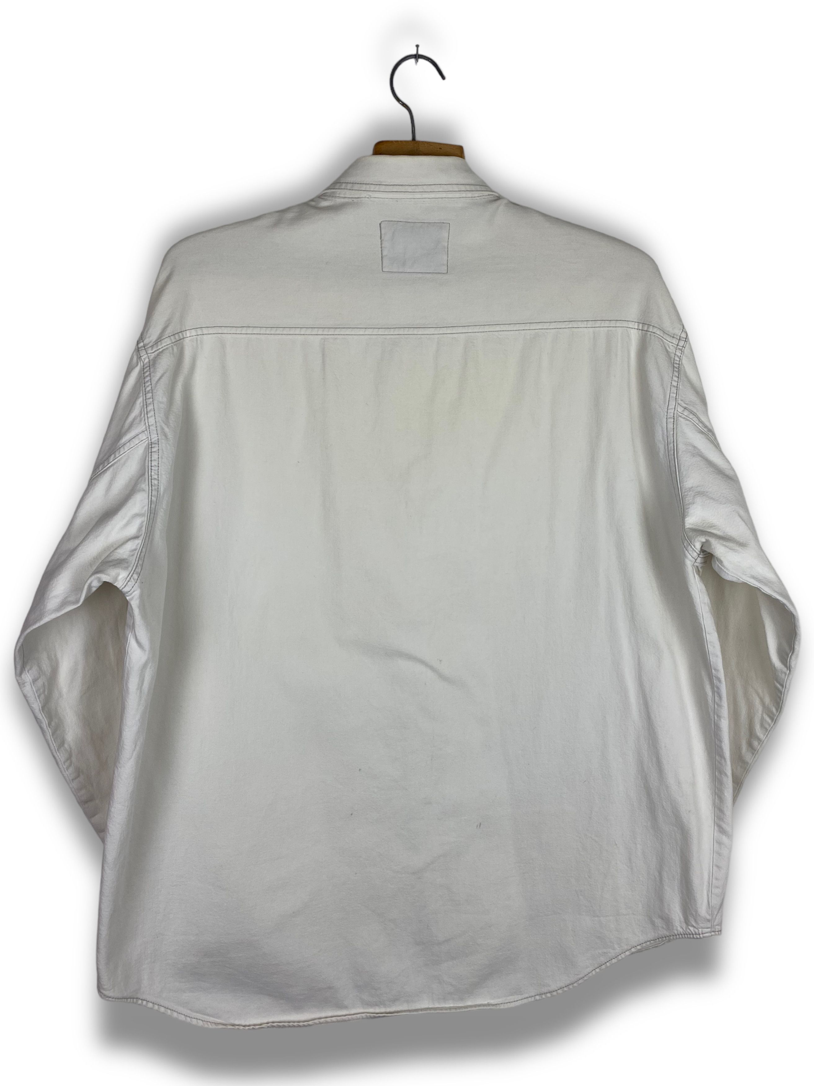 Levi's 90s Vintage LEVIS White Heavy Denim Button Up Shirt M453 Size US XL / EU 56 / 4 - 10 Thumbnail