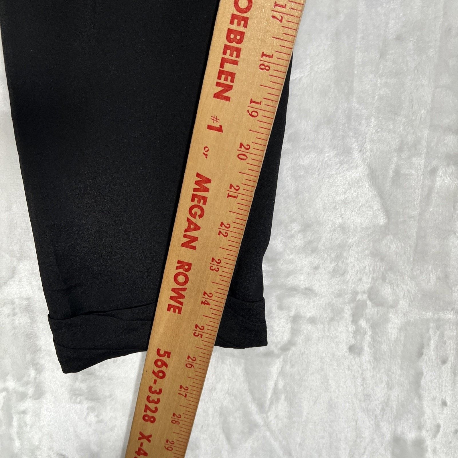 Apt. 9 NWT Apt.9 Black Tie Waist Pull-On Pleated Soft Dress Pants Size 25" / US 0 / IT 36 - 7 Thumbnail