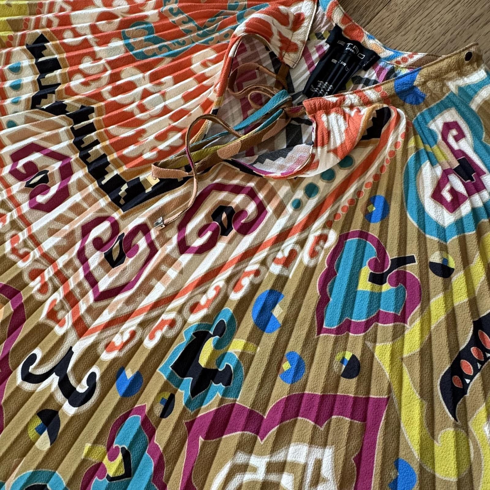 Etro Etro Milano Pleated Poncho Blouse Size ONE SIZE - 2 Thumbnail