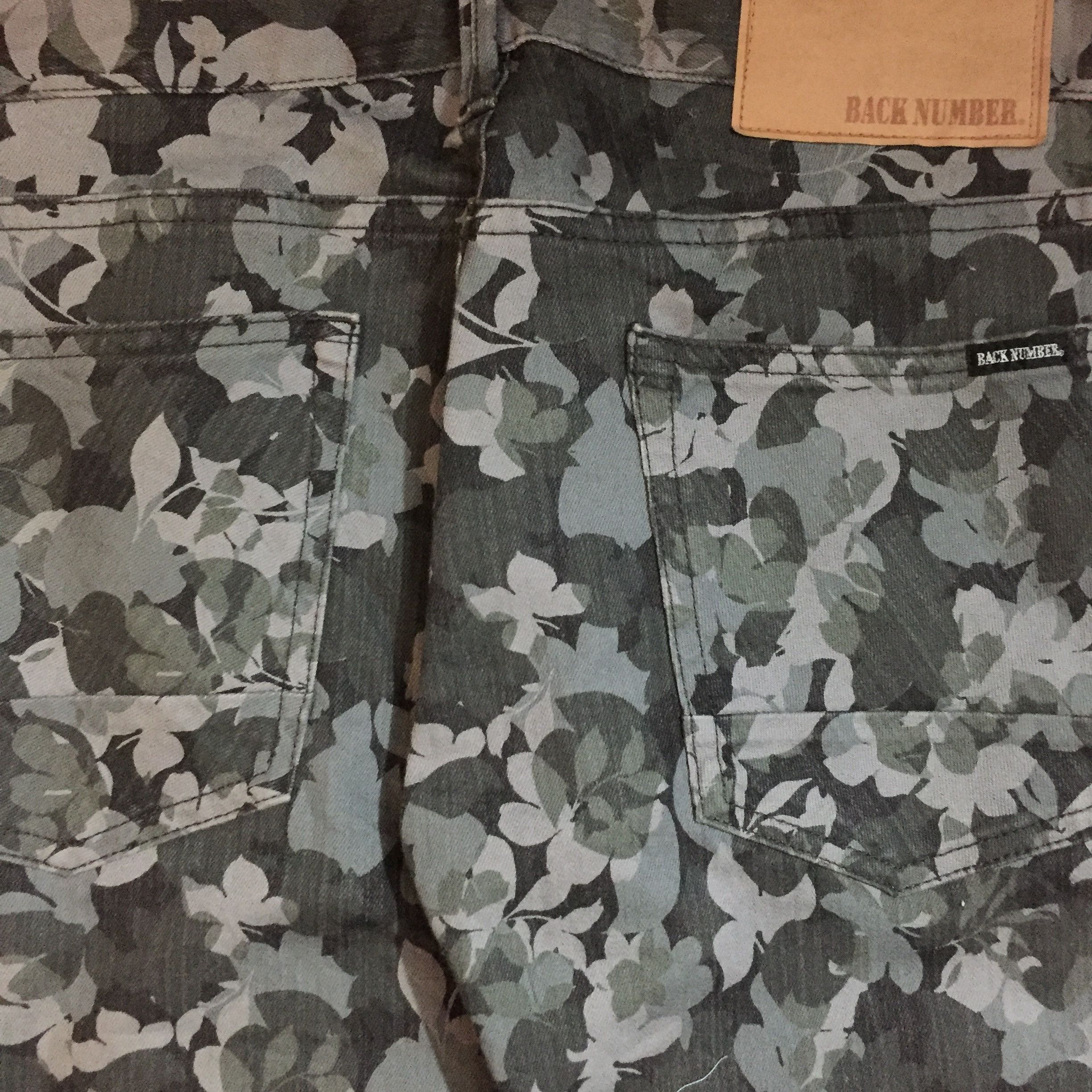 Japanese Brand Back Number Leaf Pattern Jeans Size US 30 / EU 46 - 3 Thumbnail