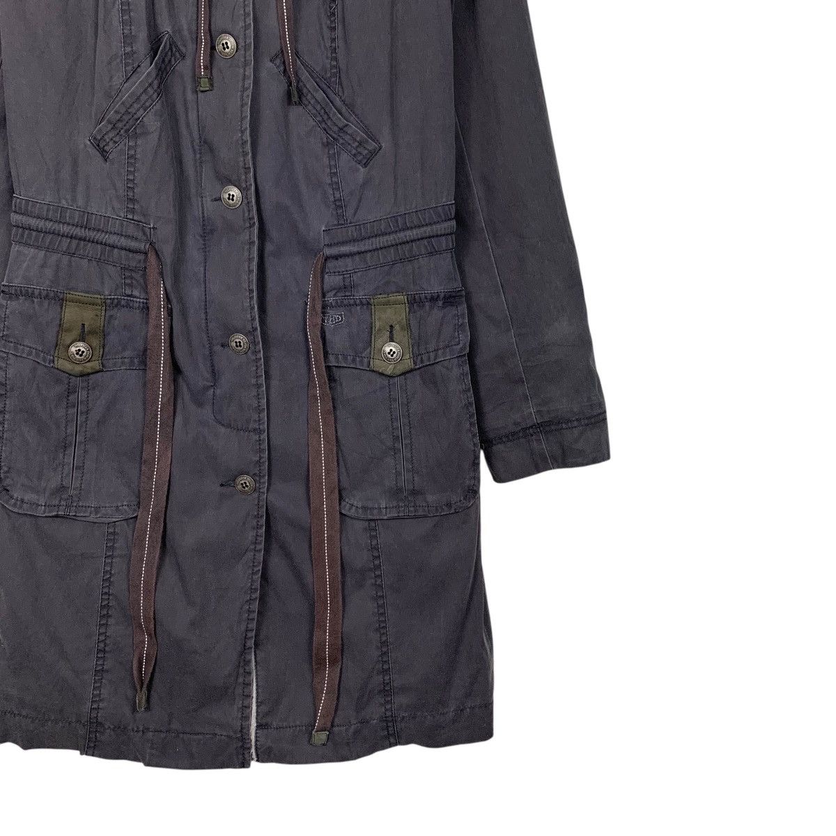 Tommy Hilfiger 90’s HILFIGER DENIM Hooded Long Coat Parka #2458-C110 Size US XS / EU 42 / 0 - 5 Thumbnail