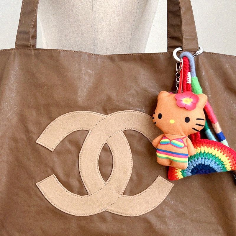 Chanel Chanel Vintage Big Logo Brown Shopper Shoulder Bag Size ONE SIZE - 2 Thumbnail