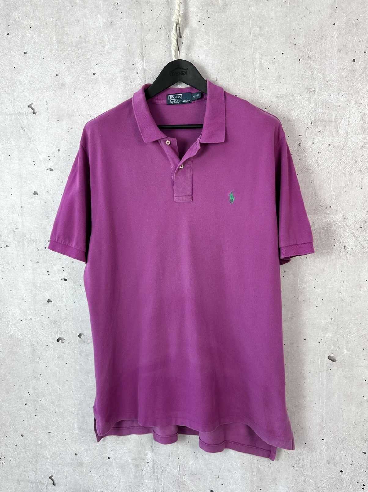 Polo Ralph Lauren Vintage Polo Ralph Lauren Purple Cotton Polo Size US XL / EU 56 / 4 - 1 Thumbnail