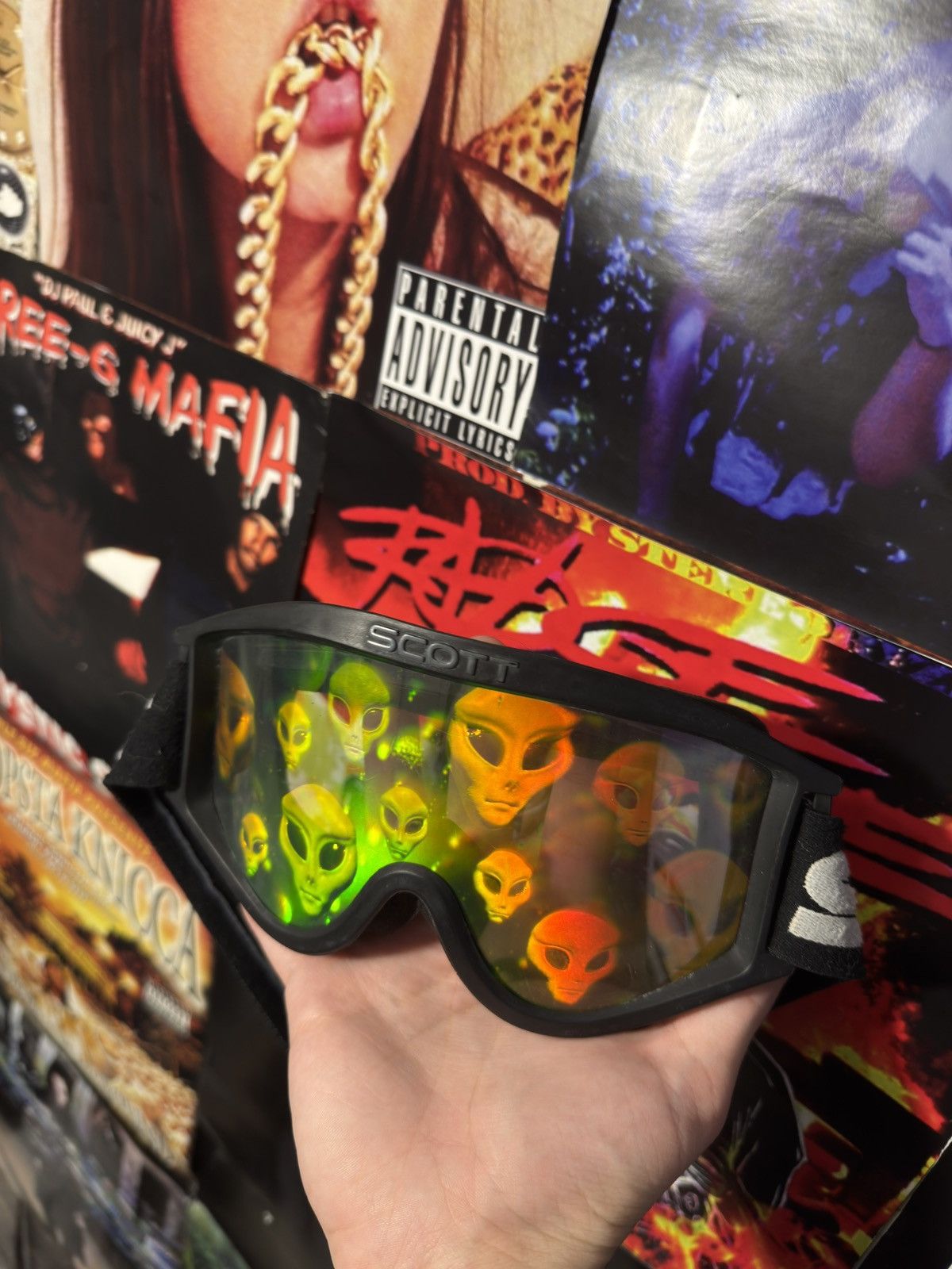 Vintage Vintage Scott Hologramm Aliens Ski Googles Size ONE SIZE - 1 Thumbnail