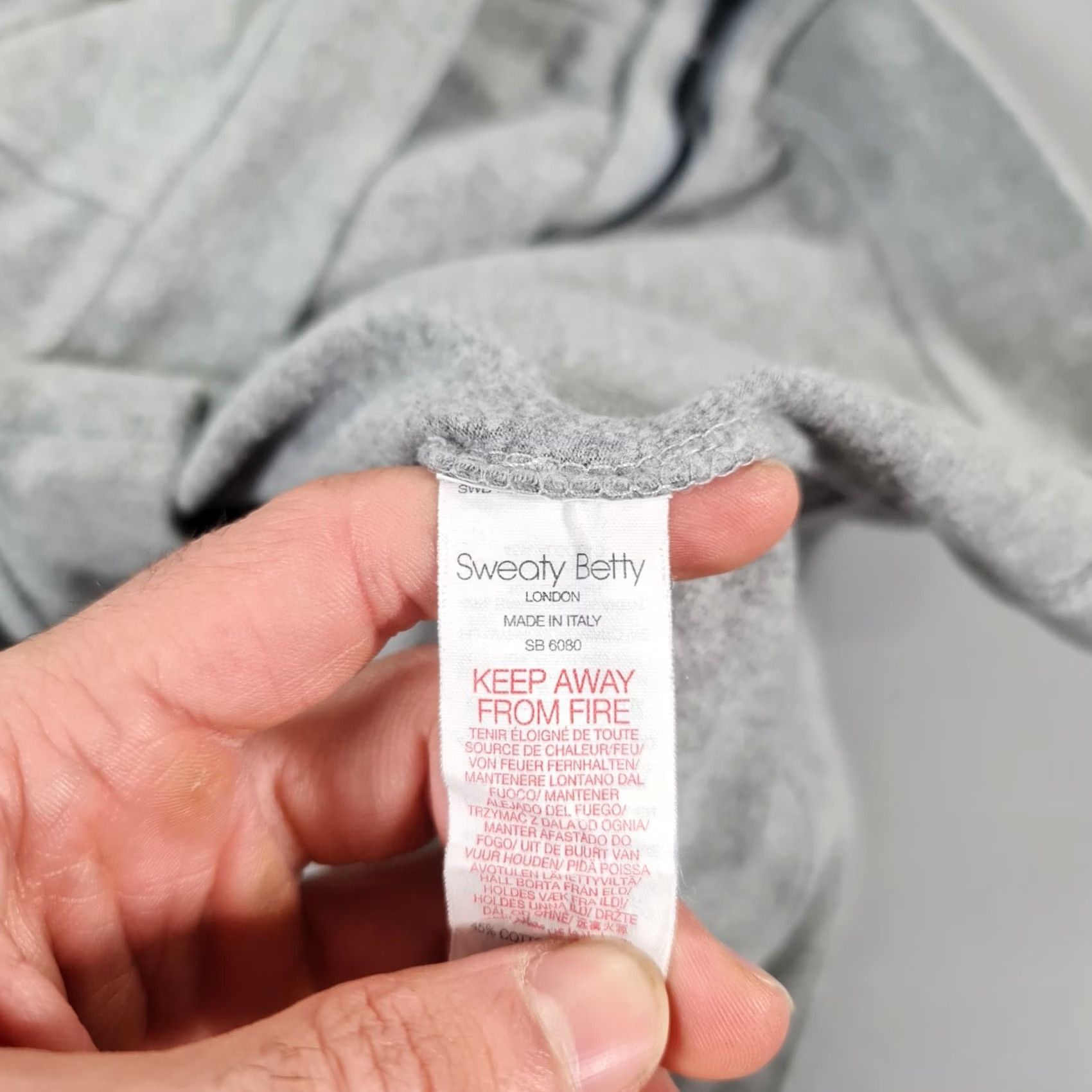Sweaty Betty VINTAGE Sweaty Betty Hoodie Womens Grey XXS Full Zip Fleece Pullover with Pockets Size XXS / US 00 / IT 34 - 8 Thumbnail