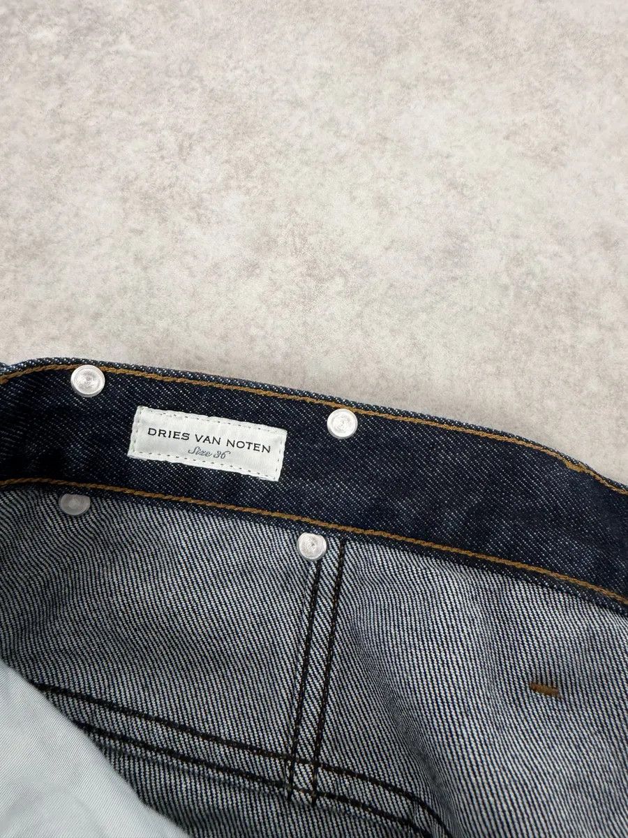 Dries Van Noten Dries Van Noten Navy Brut Denim Carpenter Jeans Size US 37 - 11 Thumbnail
