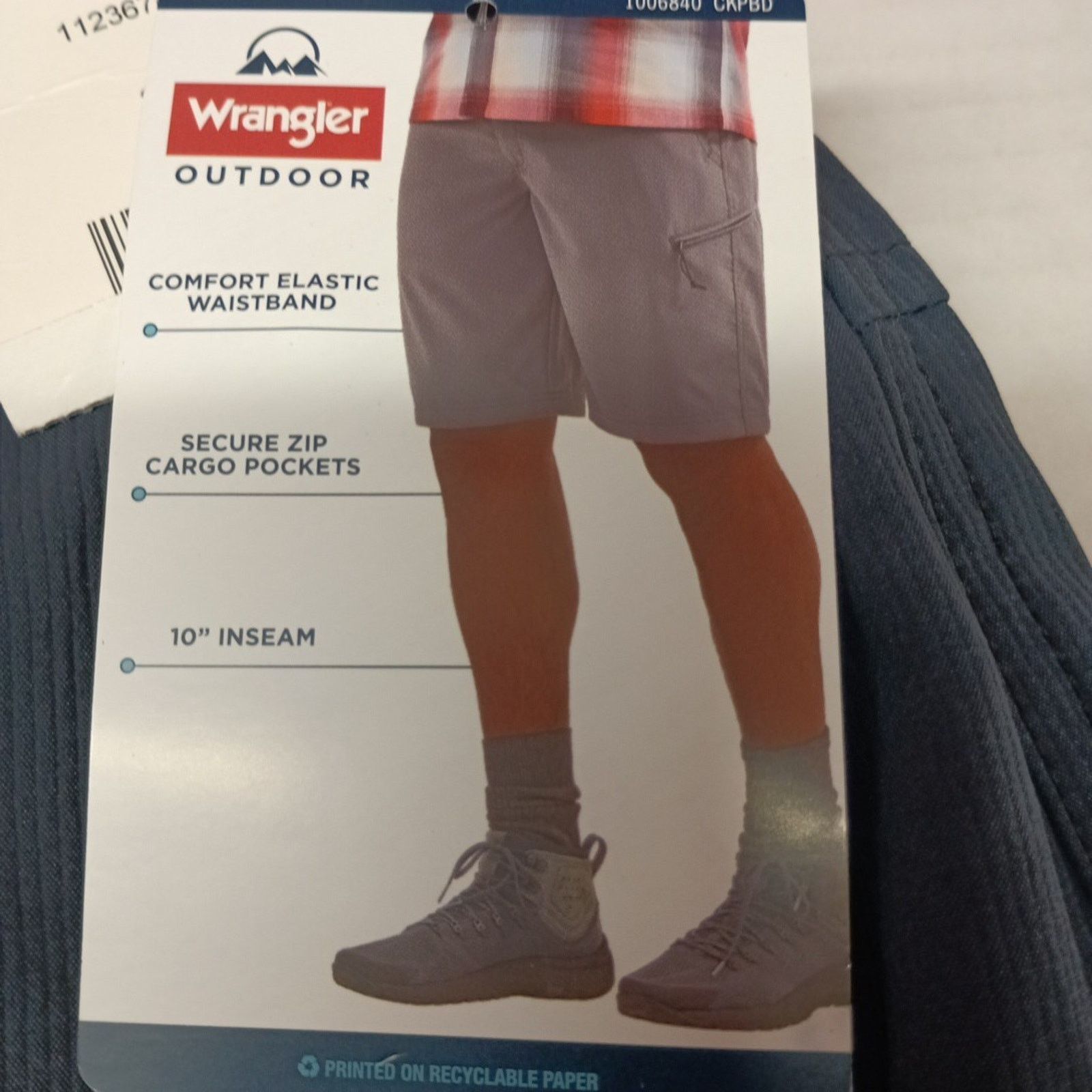 Wrangler Wrangler Men's Field Utility Shorts Size 32 Blue Relaxed Fit Size US 32 / EU 48 - 3 Thumbnail