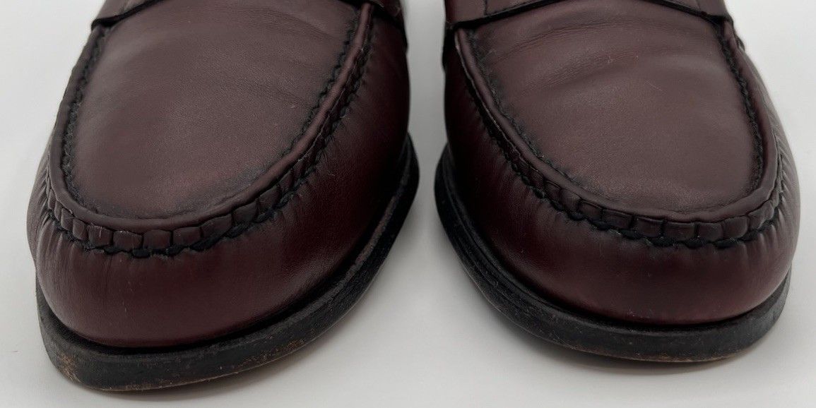 Allen Edmonds Allen Edmonds Men's 12D CAMERON Burgundy Leather Loafers Size US 12 / EU 45 - 7 Thumbnail