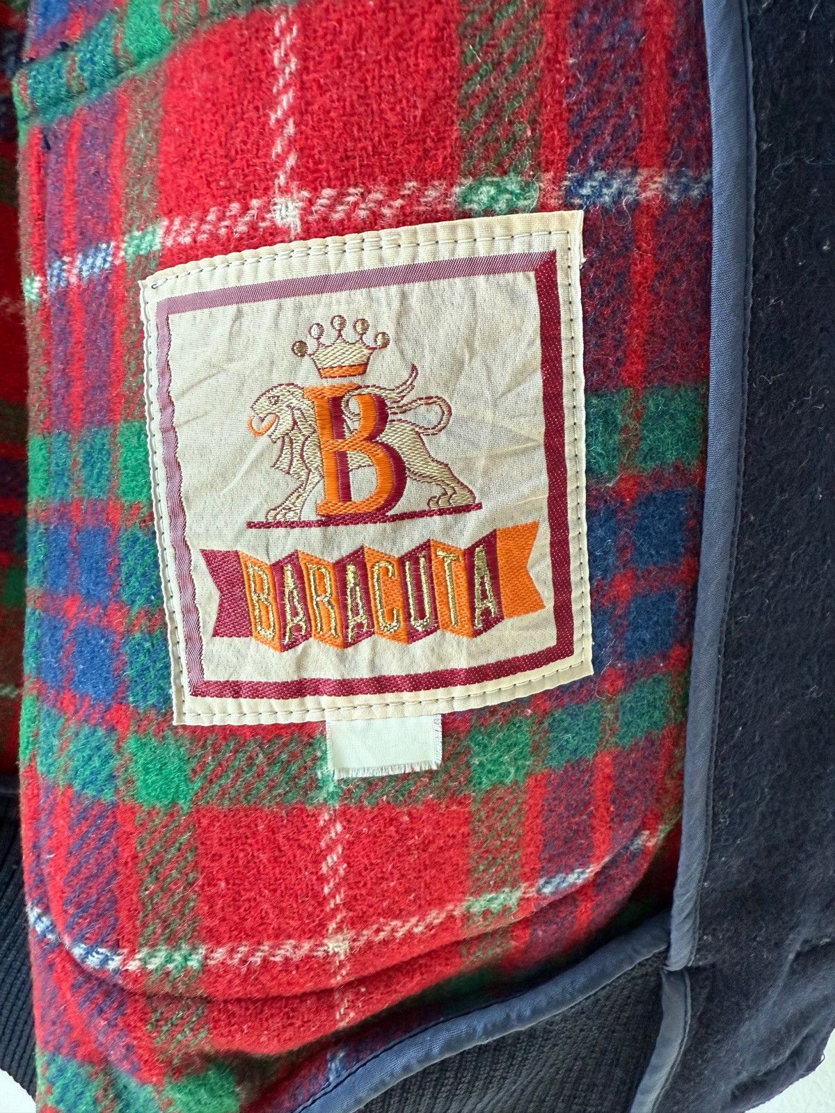 Baracuta BARACUTA BLUE WOOL CASUAL JACKET, TARTAN SKIN INSIDE Size US M / EU 48-50 / 2 - 8 Thumbnail