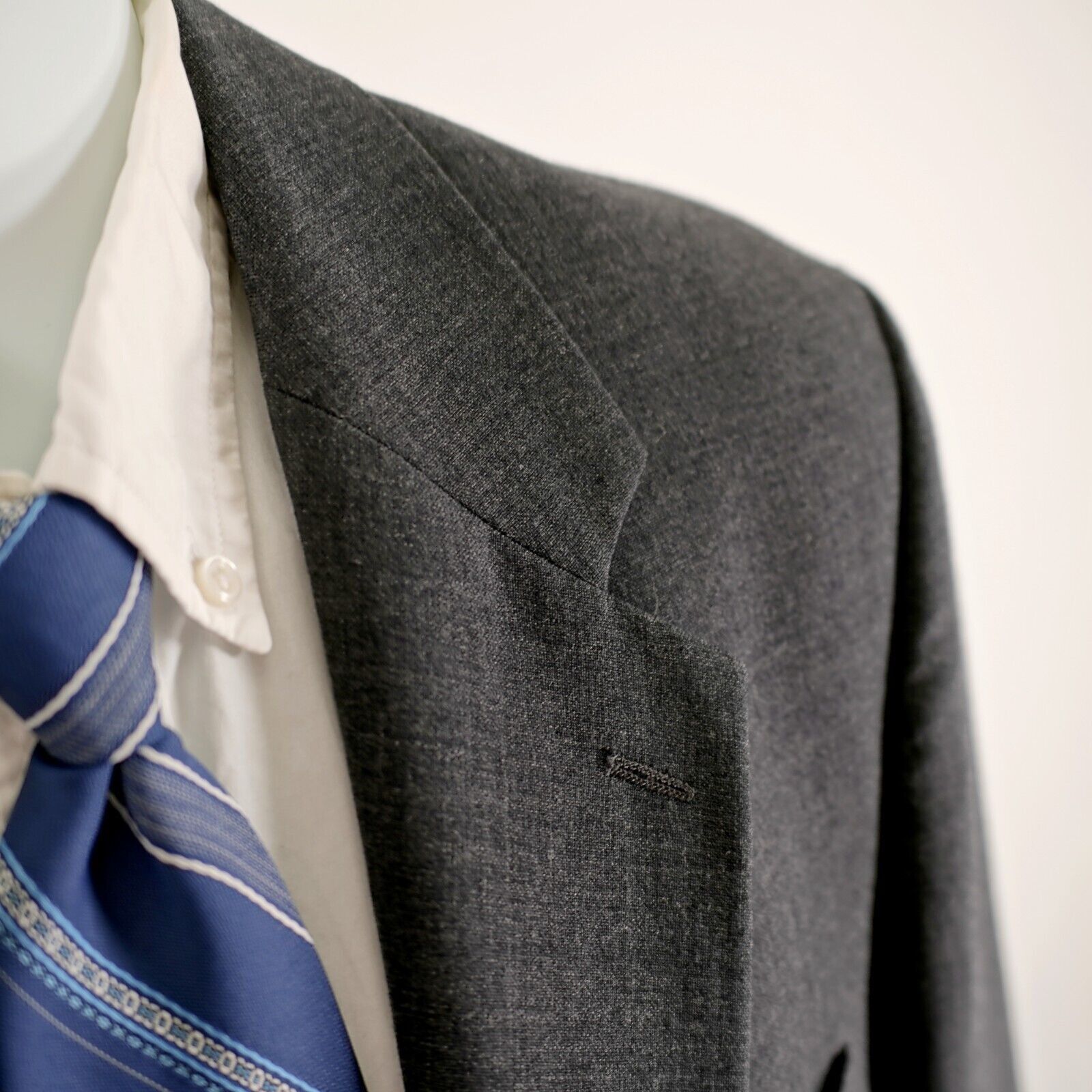 Chaps Chaps Ralph Lauren Wool Gray 2 Button Blazer 42R Size 42R - 2 Thumbnail