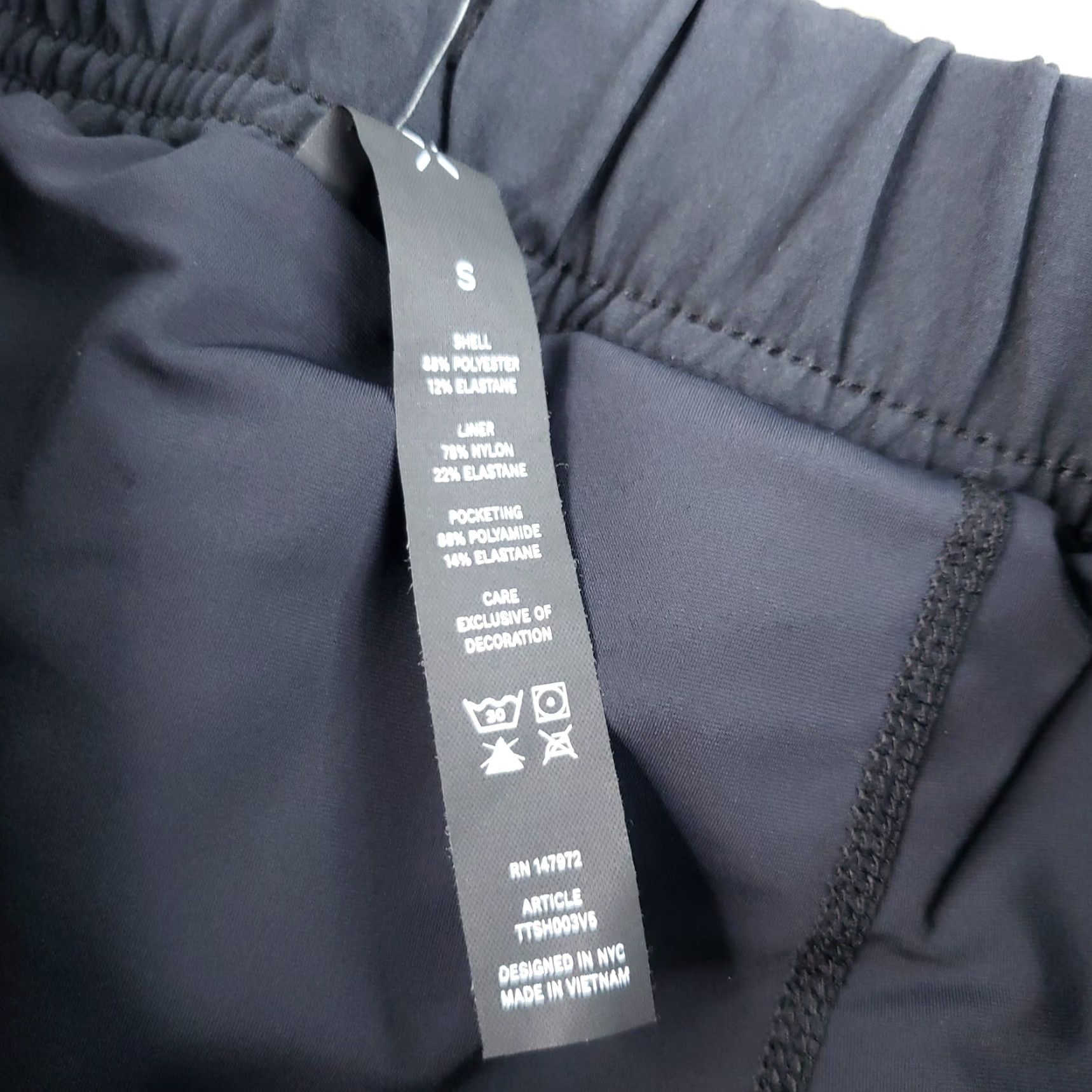 Ten Thousand Ten Thousand Foundation Shorts Mens Small Black 7 in Inseam Lined Zip Pocket P4Q Size US 29 - 7 Thumbnail
