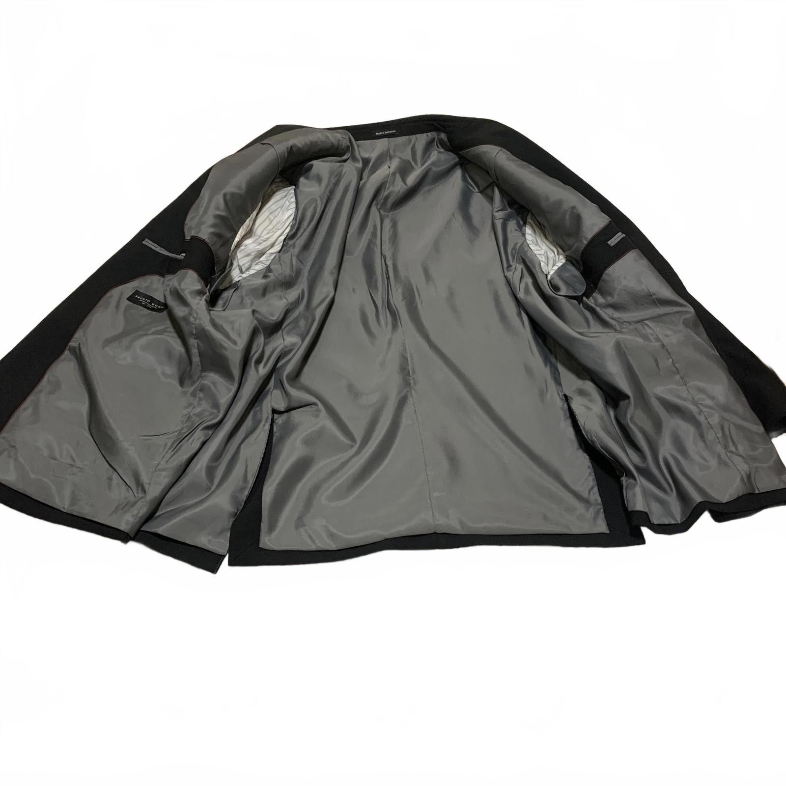 Pronto Uomo Pronto Uomo Men's 54 inch Black Blazer Jacket Size 54R - 6 Thumbnail