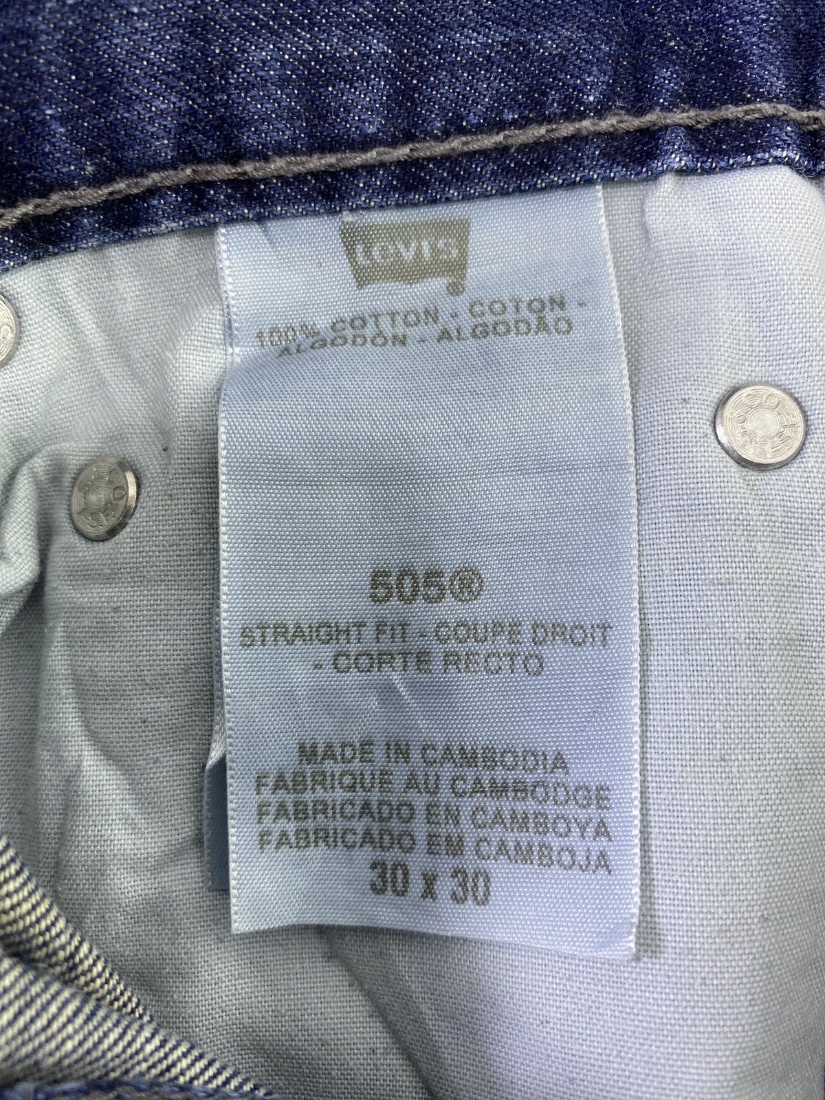 Levi's VINTAGE LEVI'S 505 BLUE WASH JEANS -J843 Size US 30 / EU 46 - 5 Thumbnail