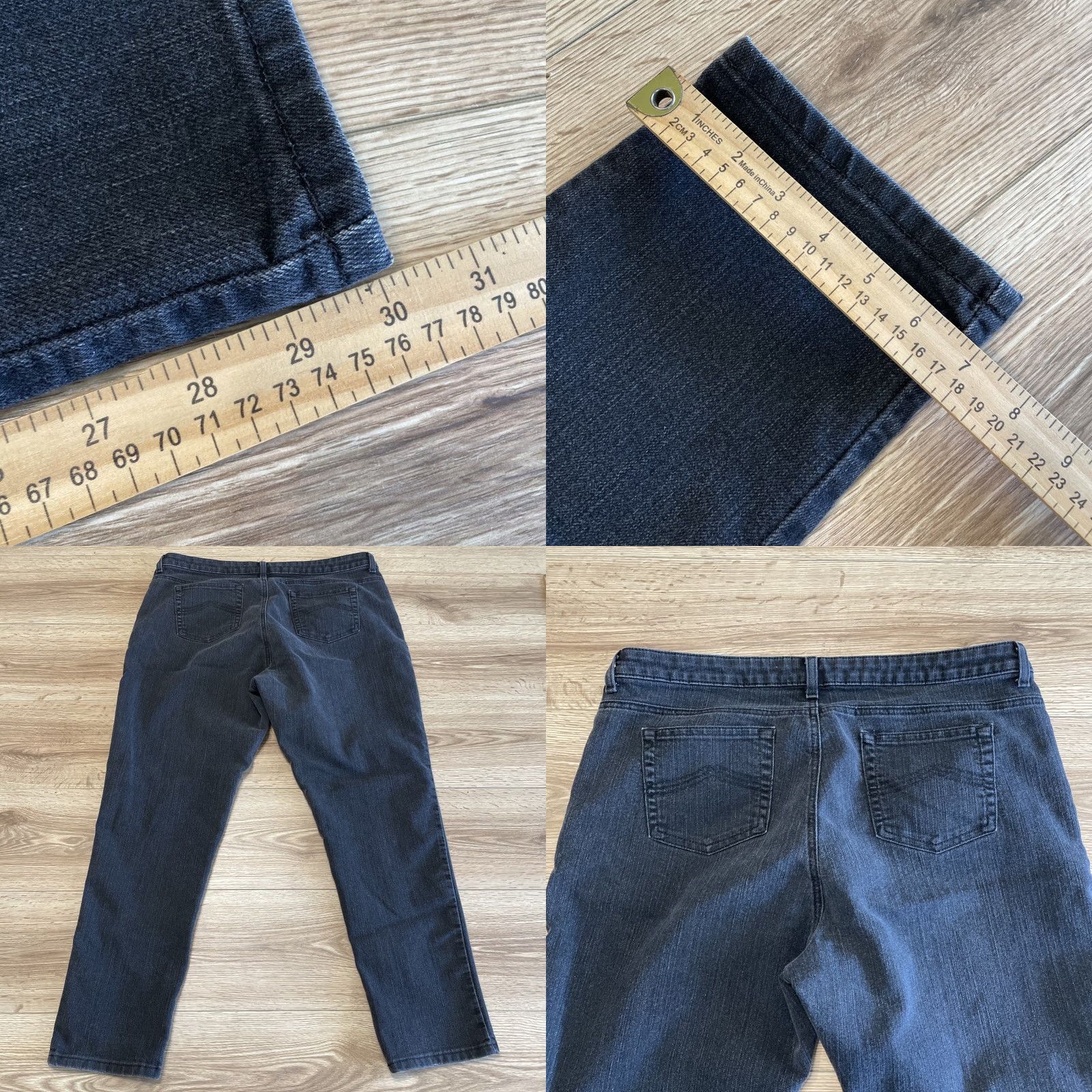 Michael Kors Michael Kors Jeans Womens 18W Black Mid Rise Straight Leg Denim Pants Stretch Size 40" / US 18 - 8 Thumbnail