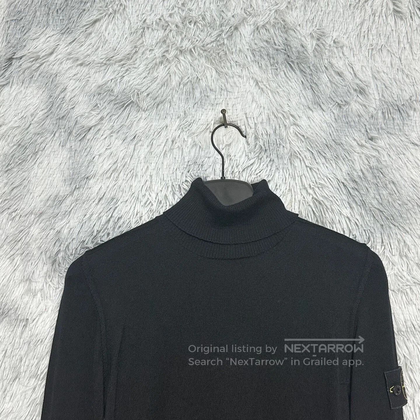 Stone Island black high-neck knit sweater from Stone Island. Size US S / EU 44-46 / 1 - 3 Thumbnail