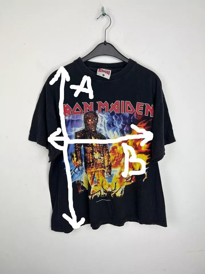 Vintage Iron Maiden t Shirt Bruce Dickinson Official Metal 2000 Size US L / EU 52-54 / 3 - 17 Thumbnail